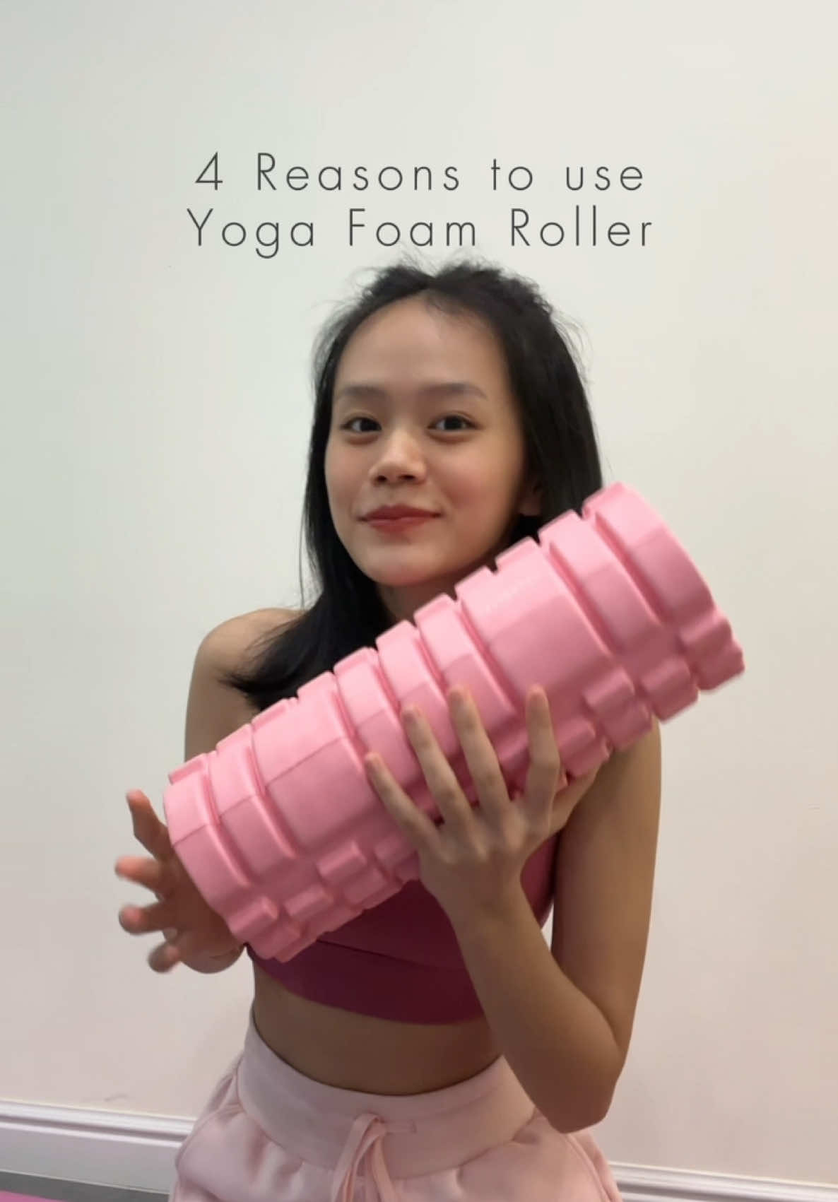 Get fit and relax after exercising with Yoga Foam Roller 🤗 #yogaroller 