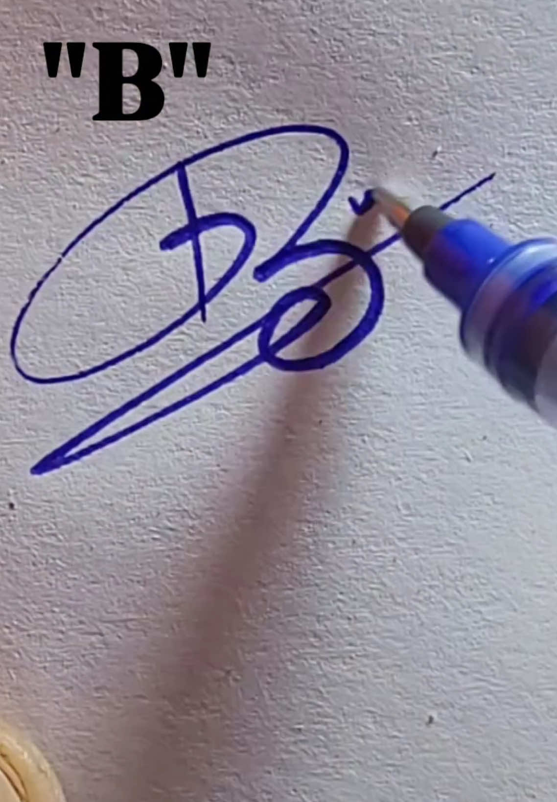 Signature style of letter B #signature #howtodraw #handwriting #calligraphy 