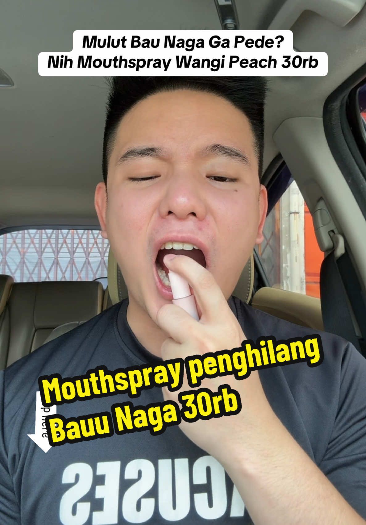 Mouthspray Wangi Peach Penghilang Bau Mulut 30rb #mouthspray #spraymulut 