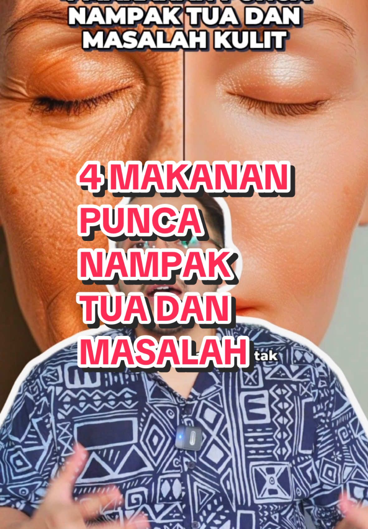 4 makanan punca nampak tua dan masalah kulit. Dengar dan fahamkan ya. Semoga bermanfaat 😊 #skintok #tiktokguru #healthyskin #SkincareGuru #BeautyTok #kecantikan #education 