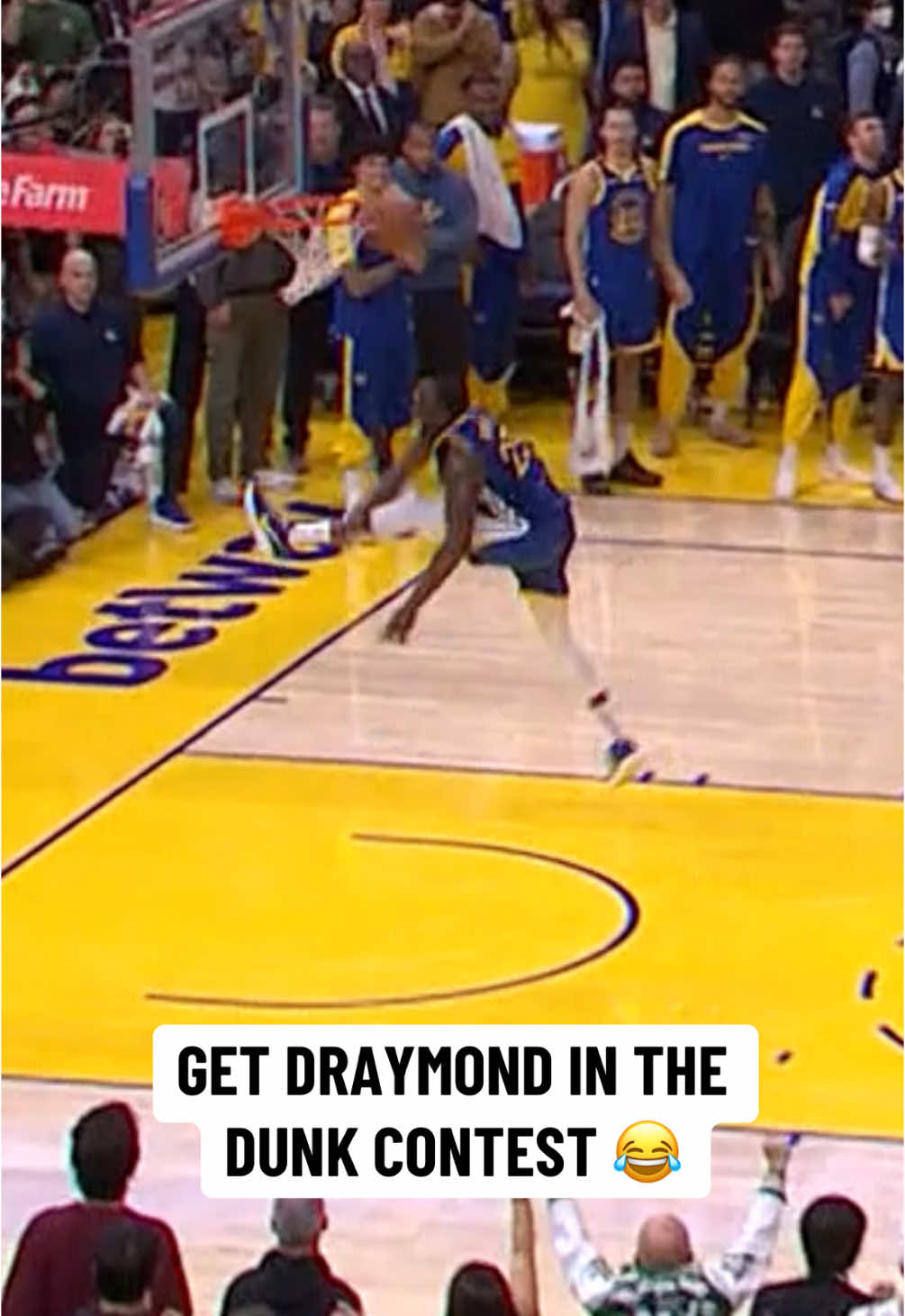 Draymond SPIKED that ball 😭 #NBA #basketball #nbabasketball #nbamemes