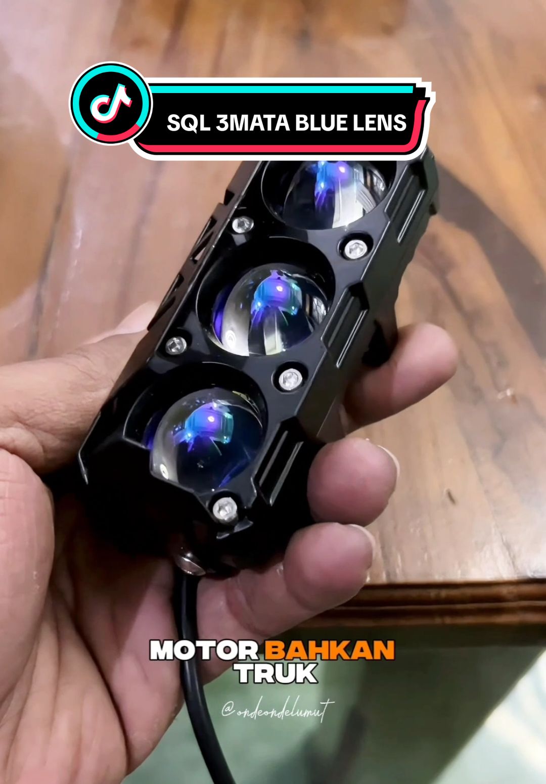 Lampu tembak 3 Mata SQL Blue Lens #lamputembak #lamputembak3mata #lamputembaksql #lamputembakbluelens 