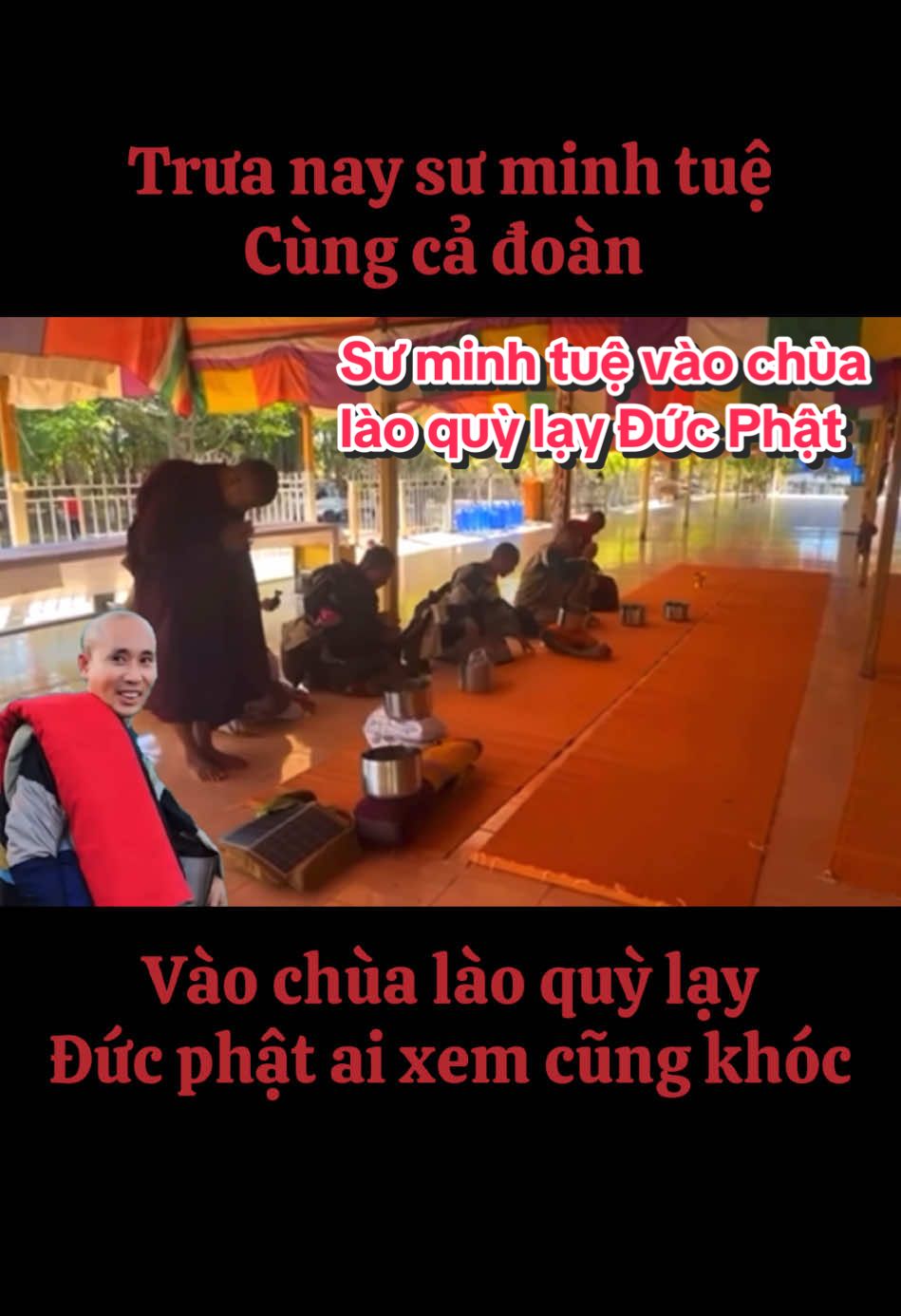 Trưa hôm nay sư minh tuệ cùng cả đoàn vào chùa lào quỳ lạy đức phật khiến ai xem cũng rơi nước mắt #xuhuong #xh #thaythichminhtue #thichminhtue #lekhagiap #doanvanbau #adidaphat #nammobonsuthichcamauniphat #nammoadidaphat #laos #anhlam 