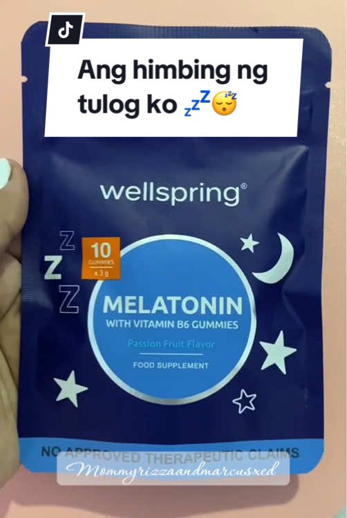 Within 30 minutes ang himbing na ng tulog ko 😴💤 wellspring melatonin with vitamin 6 gummies #melatonin #melatoningummies #wellspringmelatonin #wellspringmelatoningummies 