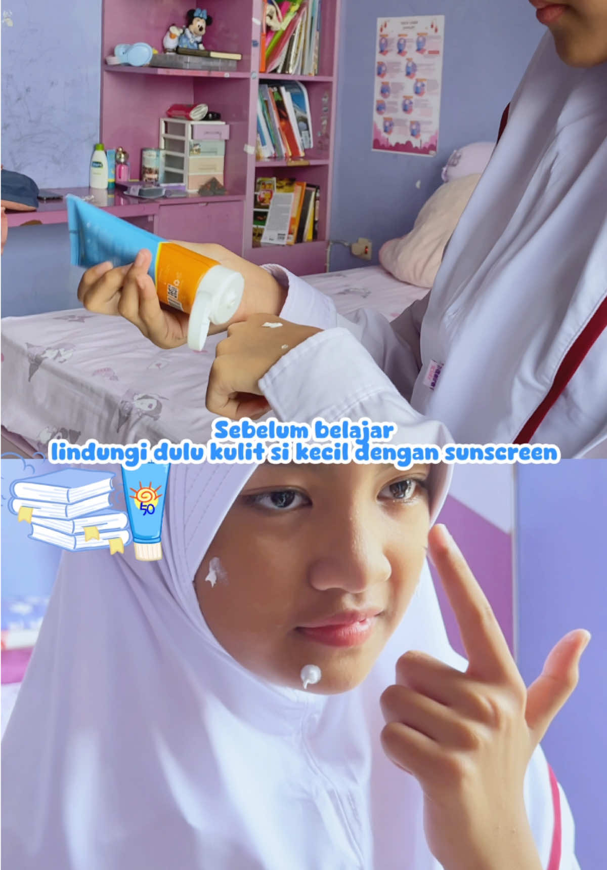 Sekolah makin semangat, kulit tetap terlindungi! 🌞✨ Pakai Pepisun Sunscreen SPF 35 sebelum berangkat sekolah untuk melindungi kulit si kecil dari sinar UV. Teksturnya ringan, nggak lengket, dan aman untuk anak-anak! Jangan lupa, bawa juga di tas buat perlindungan ekstra saat istirahat atau bermain di luar kelas. 💛 Yuk, jadikan Pepisun teman setia si kecil setiap hari! #PepisunTemanEksplorasi #KulitTerlindungi #AktivitasAman 