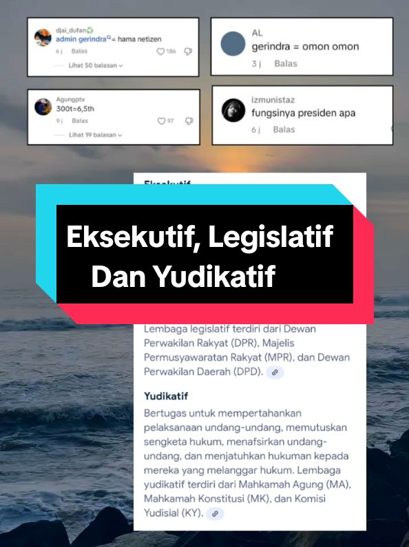 Membalas @zmoo__17  Soal Harvey Moeis Yang Korupsi 300 T Divonis 6,5 Tahun , Sebelum Nyalahin Presiden Pahami Lembaga Eksekutif, Legislatif Dan Yudikatif 👍 #fyp 