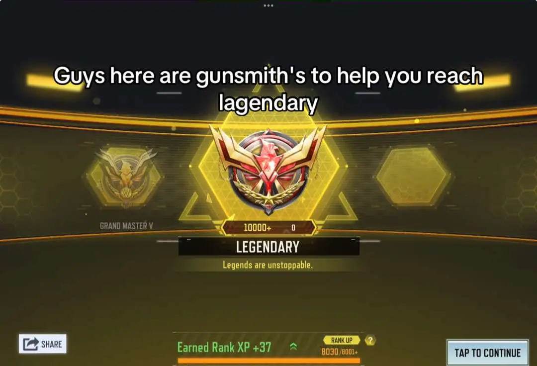 Gunsmith's to help you reach legendary rank #codm #callofdutymobile #legendary #rank #gunsmith 