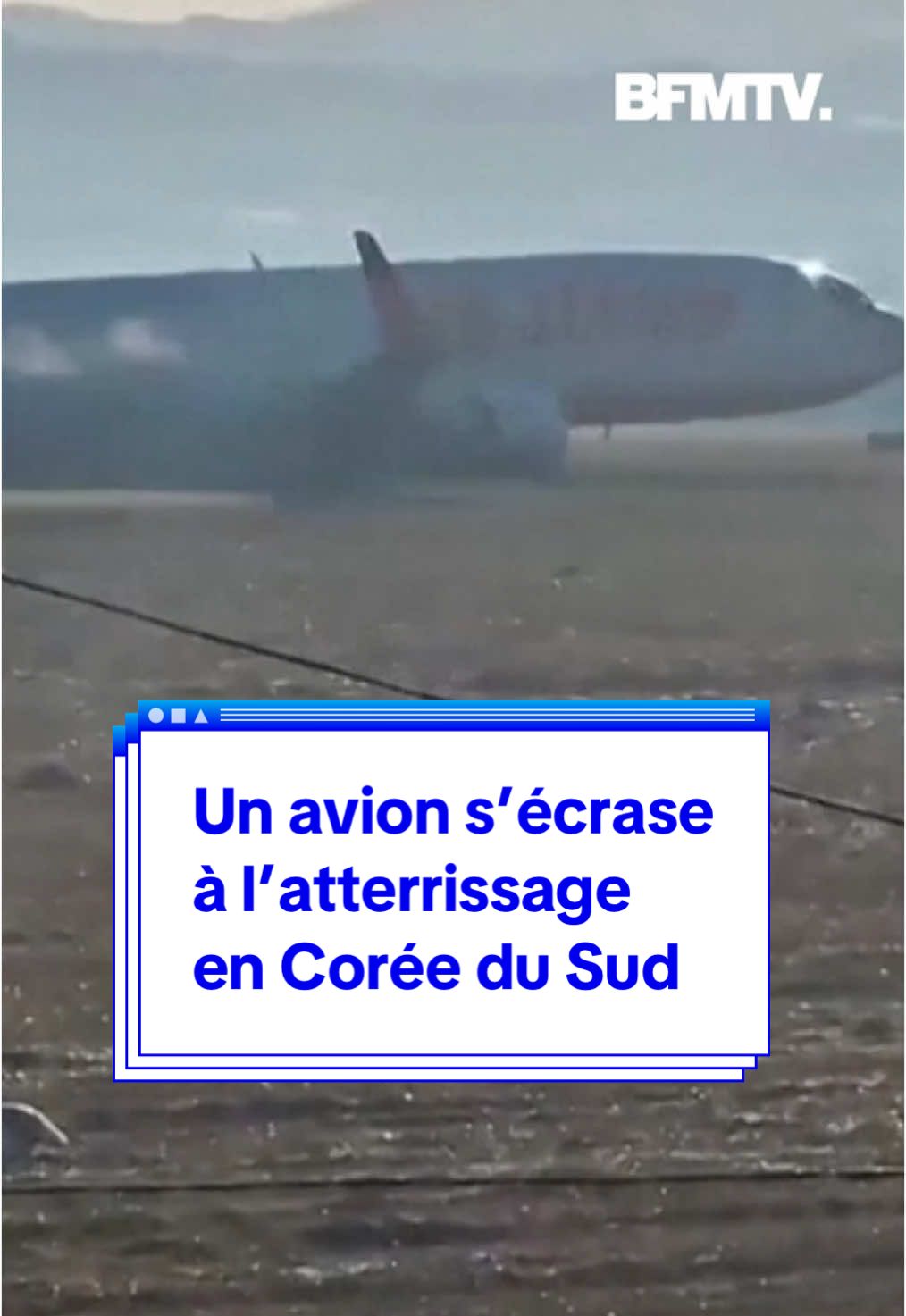 Un avion transportant 181 personnes s’est écrasé ce dimanche en Corée du Sud #coreedusud #crash #avion 