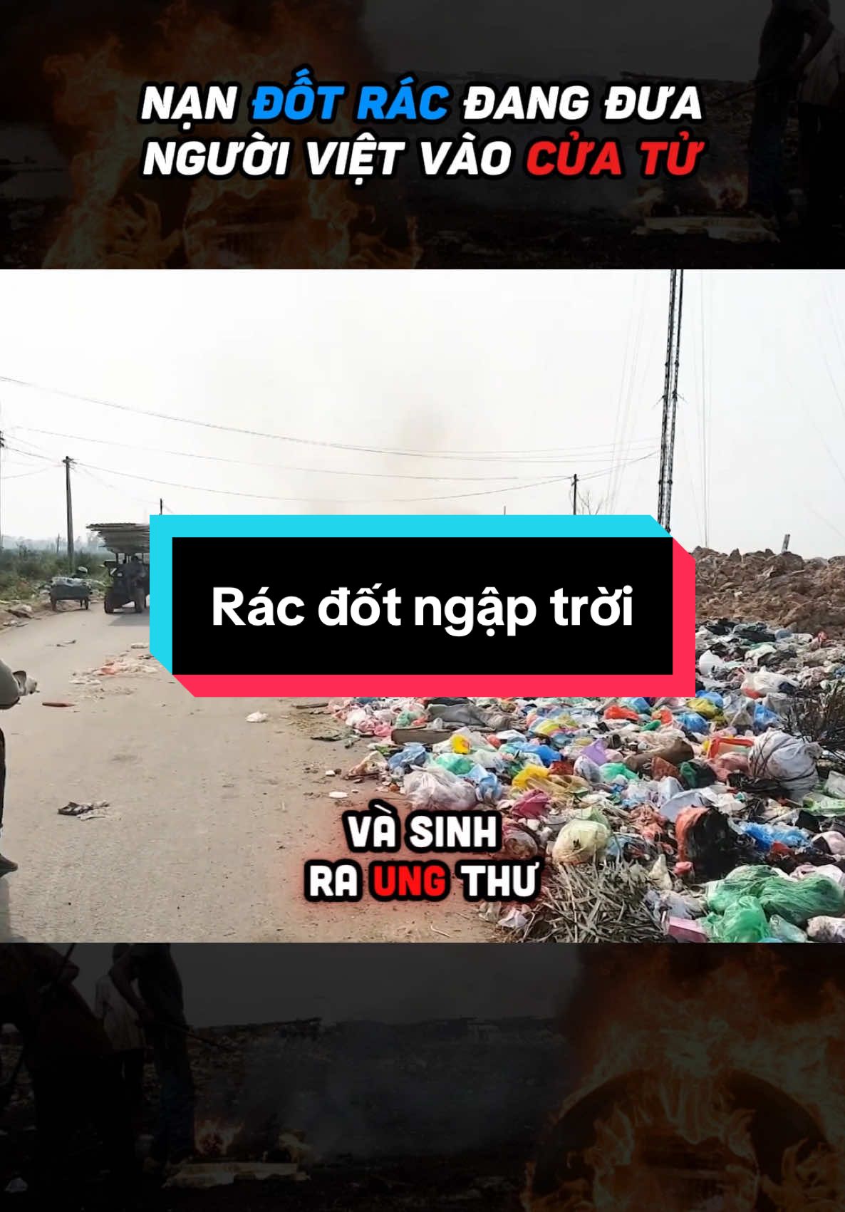 Rác đốt ngập trời #ônhiễmkhôngkhí #thayhuugiang #fypシ #canhtranh