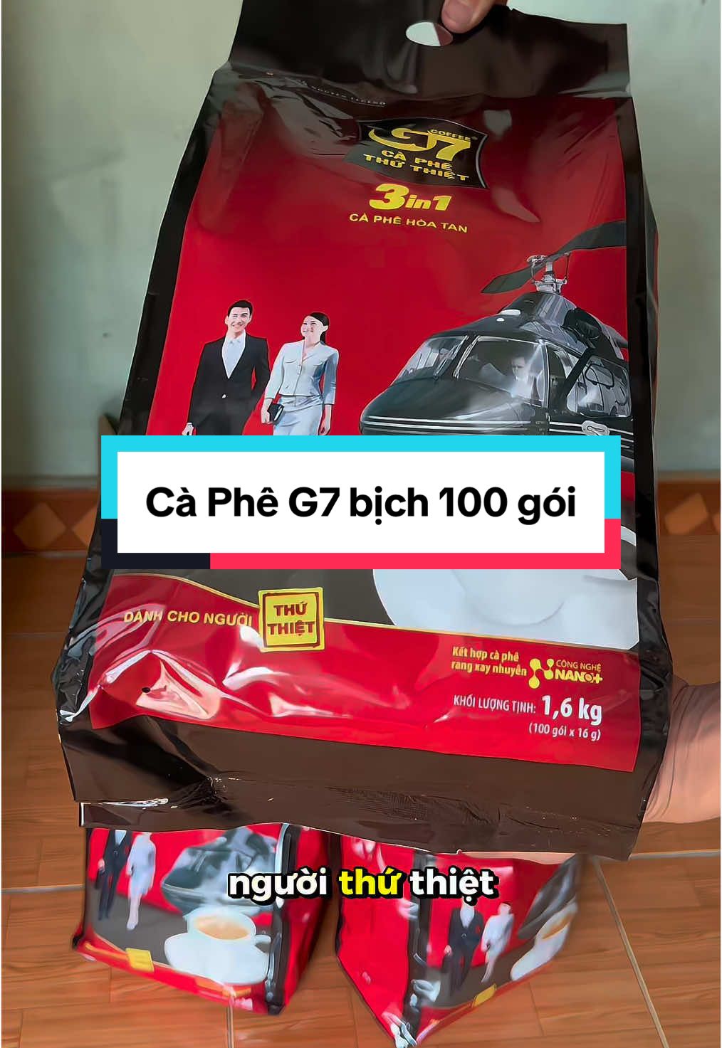 Bịch 100 gói cà phê Trung Nguyên G7 ☕ #thienmink1 #coffee #caphe #caphehoatan #caphetrungnguyen #trungnguyenlegend
