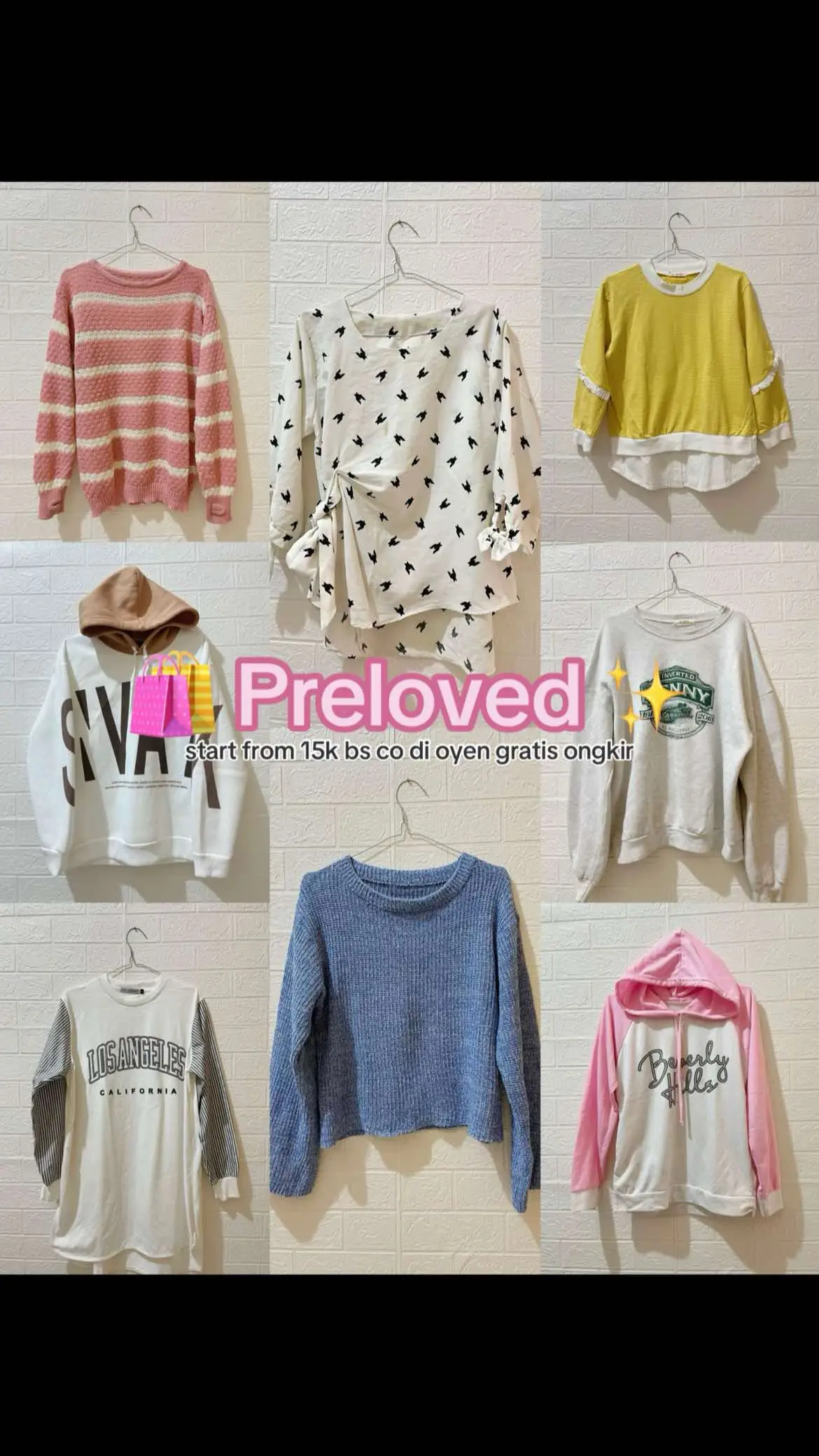 ayoo bantu aku ksongin lemarii, ini aku pemakaian prib yaa jd aman💯💯yg mau sung co di oyen (gratis ongkir) klau pun ada ongkir paling 1-2k aja, tnya tnya? dm aja kaa🤗🤗 #prelovedbaju #prelov #prelovedlucu #murahmeriah #prelovedfashion #bajuwanita #preloved #foryou #fyp #moots 