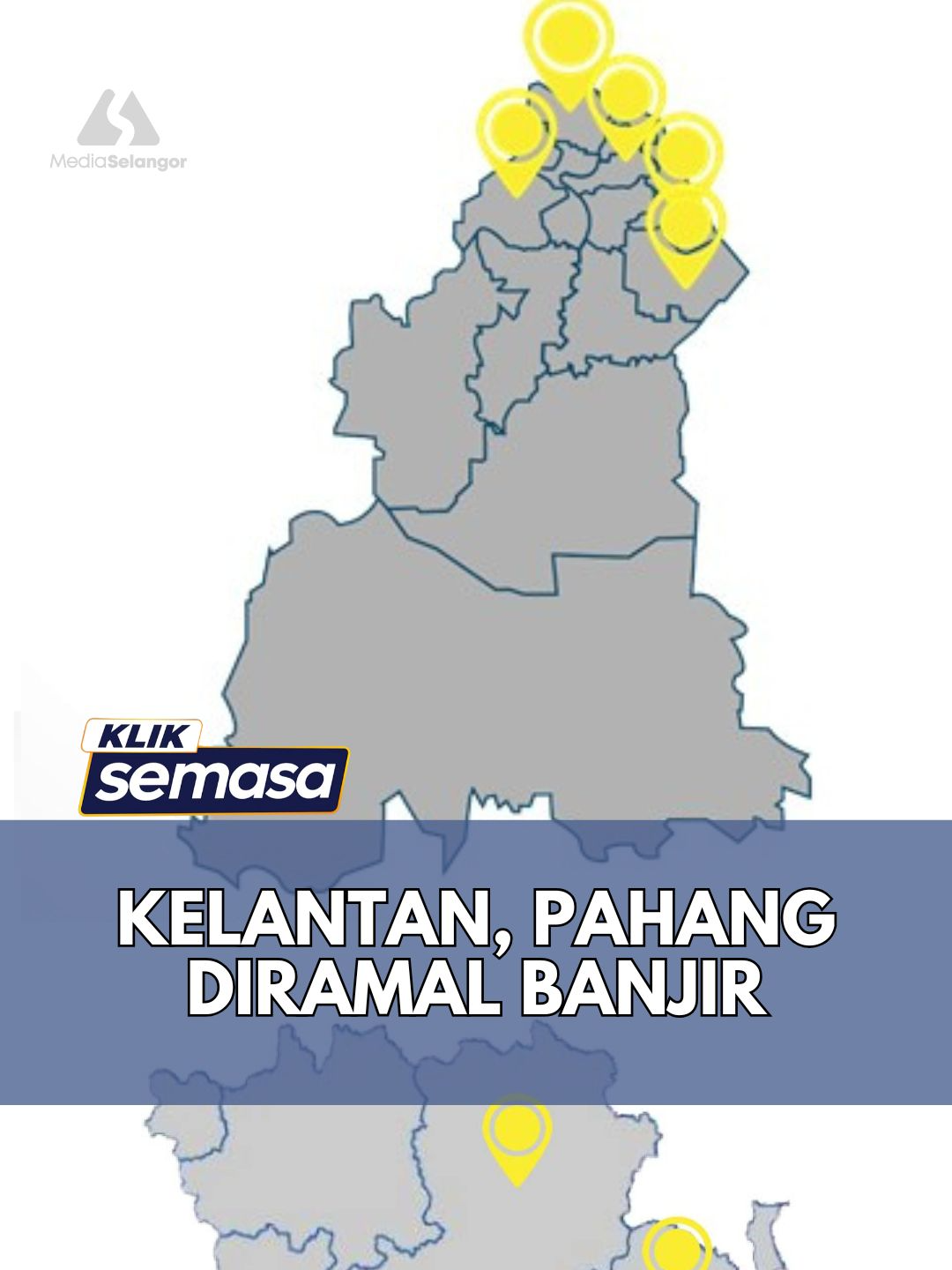 Jabatan Pengairan dan Saliran (JPS) meramalkan kemungkinan berlaku banjir di Kelantan dan Pahang selama dua hari bermula hari ini susulan amaran hujan berterusan.#MediaSelangor #selangorTV #kliksemasa