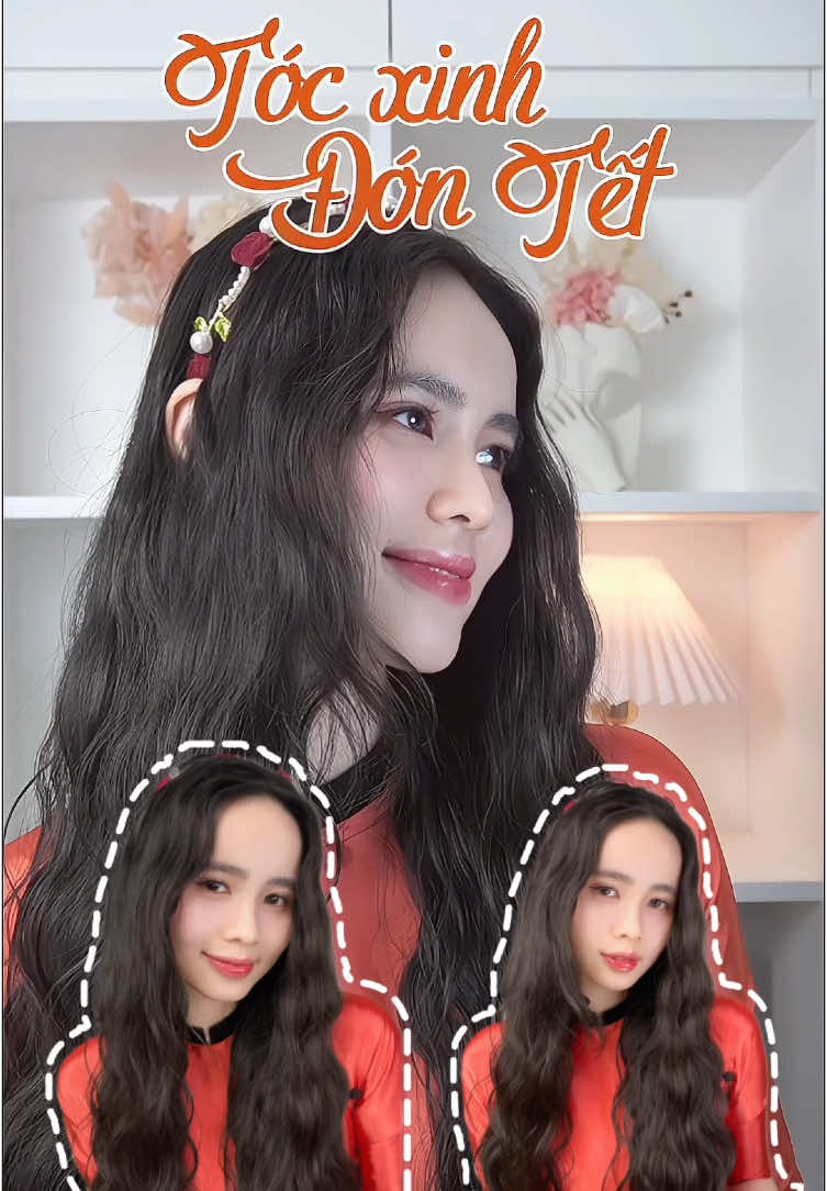 Cách làm tóc xoăn Hippie đón Tết cùng Lucia.🥰 #imlucia #miseenscenevn #hellomise #reviewlamdep #tet #tet2025 #tocxinh #tocxinhmoingay #hairtutorial #haircare 