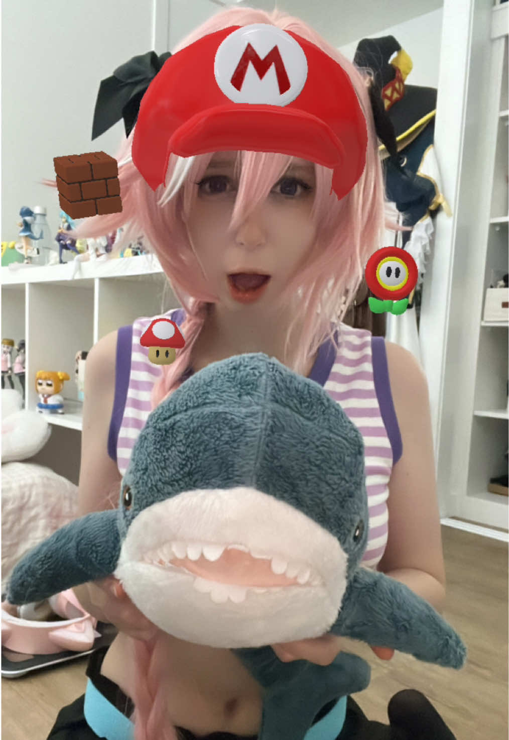 🎣i keep forgetting about tik tok lol🍤🍤🍤 #fategrandorder #astolfocosplay #astolfo #cosplay #blahaj 