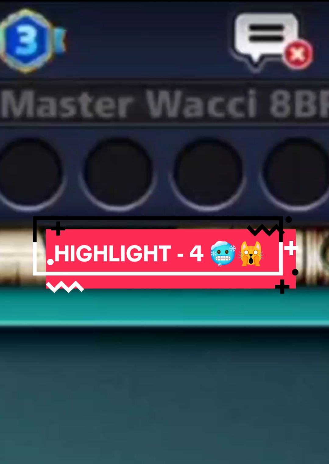 HIGHLIGHT - 5 || Ketemu master @elwacci8bp 🥶🙀, Golden Break ✨ . . . #febrynorhythm #xyzbca #GamingOnTikTok #trickshoot8ballpool #xyzaas #lwacci8bp #trickshoot #kissshoot #alightmotion_edit #8ballpool 