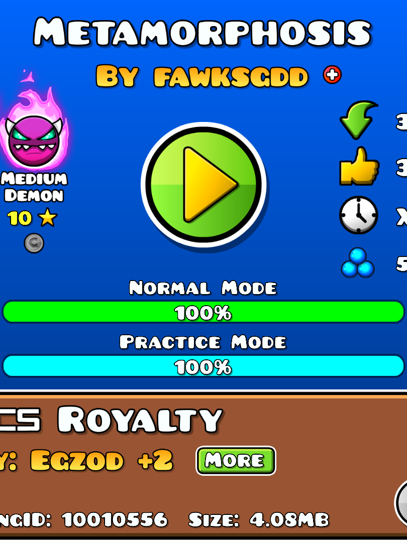 Metamorphosis ( Medium Demon ) 100% - Legendary Level - NCS x Geometry Dash - Song : Royalty - Đăng lại chứ bị bản quyền ! #xuhuong #geometrydash #geometrydash2.2 #viral #xuhuongtiktok2024 #chillwithtiktok #chilllevel #cutecat #demon #fyp #beautifulview #chill #hardlevel #NCS #2025 #royalty #nocopyright