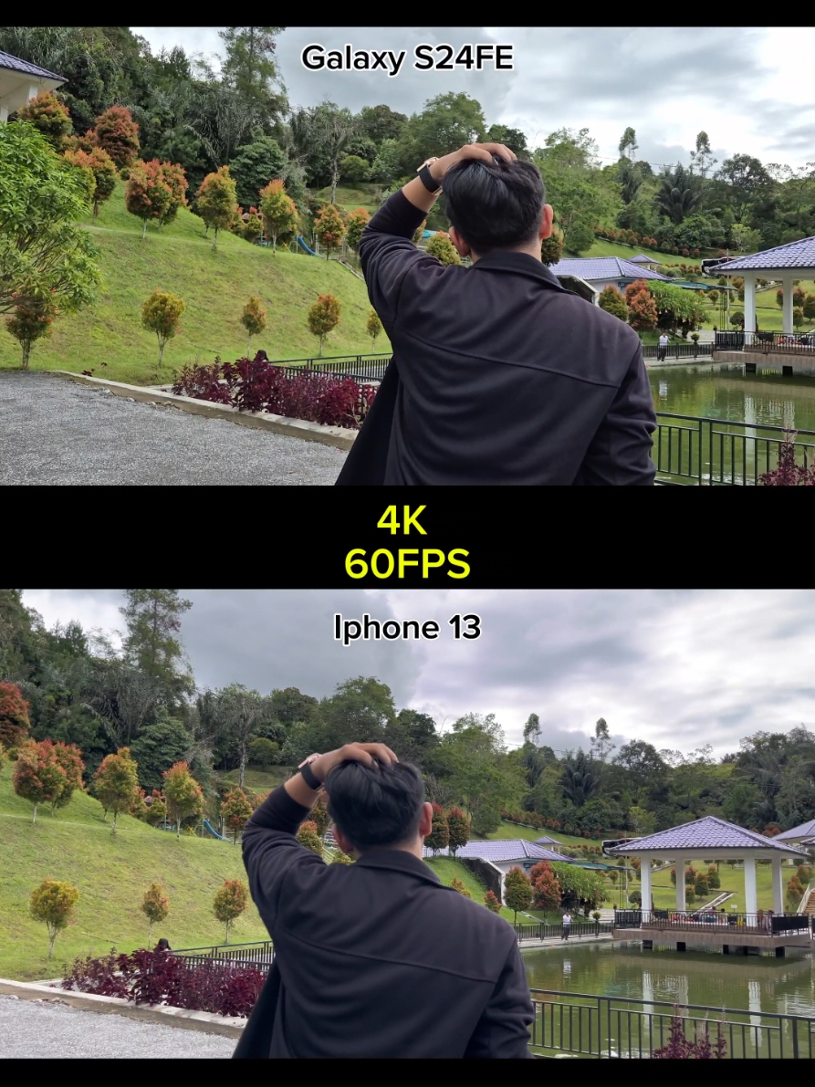 Galaxy S24FE vs Iphone 13 di resolusi 4K 60FPS#cinematic #samsung #viral #fyp #trend #galaxys24fe #iphone13 #apple 