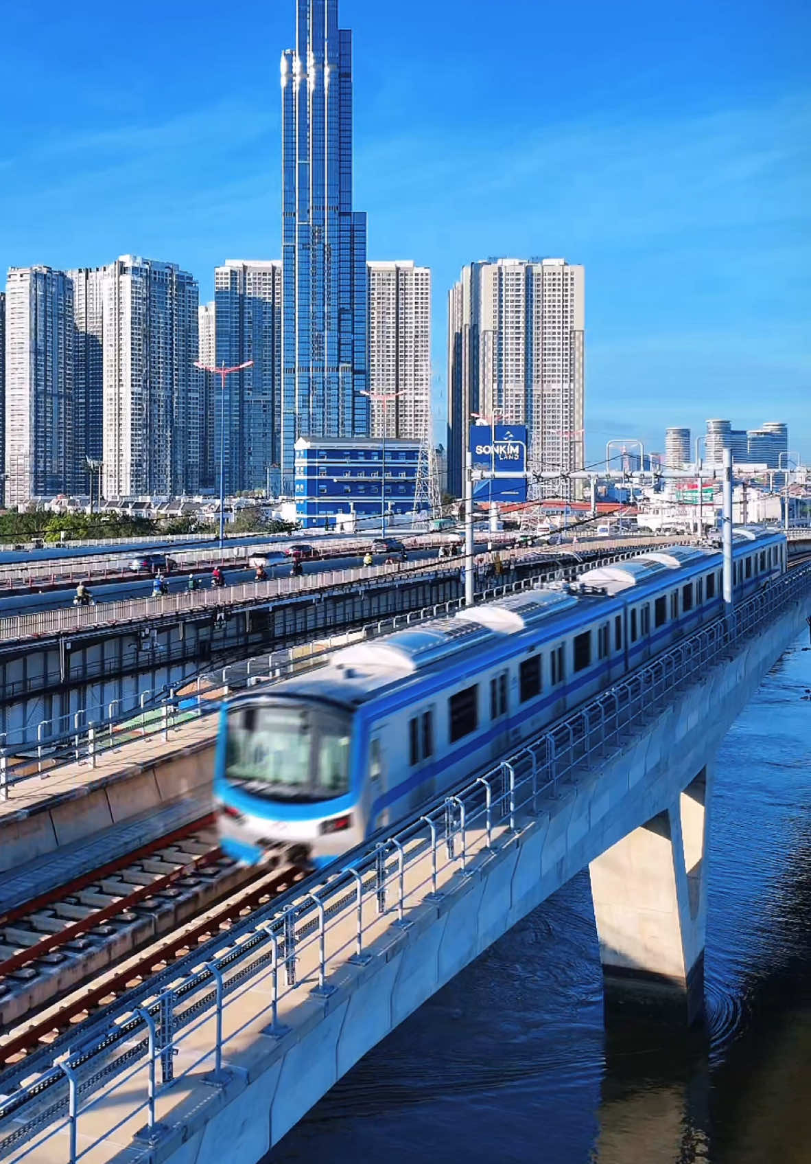 🚇✨ The Metro in HCMC! After years of anticipation, Saigon’s first metro line is here, connecting the city like never before. 🏙️ Whether it’s a step toward modernity, a solution for traffic jams, or just a new adventure, the metro has already made waves. But let’s ask the big question: Is this the BEST thing that’s happened to Saigon in recent years? 	•	Quicker commutes 🚄 	•	Cleaner air? 🌱 	•	Or just the novelty of gliding over the city instead of sitting in a traffic jam? 🚦 I’ve taken it a couple of times already—what about you? How many rides have you been on so far? Let me know your thoughts: Game-changer or just another urban upgrade? 👇 #HCMCMetro #SaigonLife #VietnamTransportation #MetroVibes #MRT #Saigon #HCMC #trainvideo 