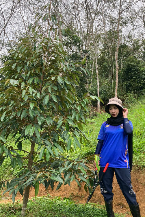 เมื่อก่อนวันหยุด เธอไปเที่ยวกัน ตอนนี้วันหยุด เธอเราไปสวนกันเถอะ😆🌲#ผู้ชายที่แสนดีของฉัน👮‍♂️ #พลังบวก #สวนทุเรียนของเรา🫶#วางแผนก่อนเกษียณราชการ👮‍♂️ 