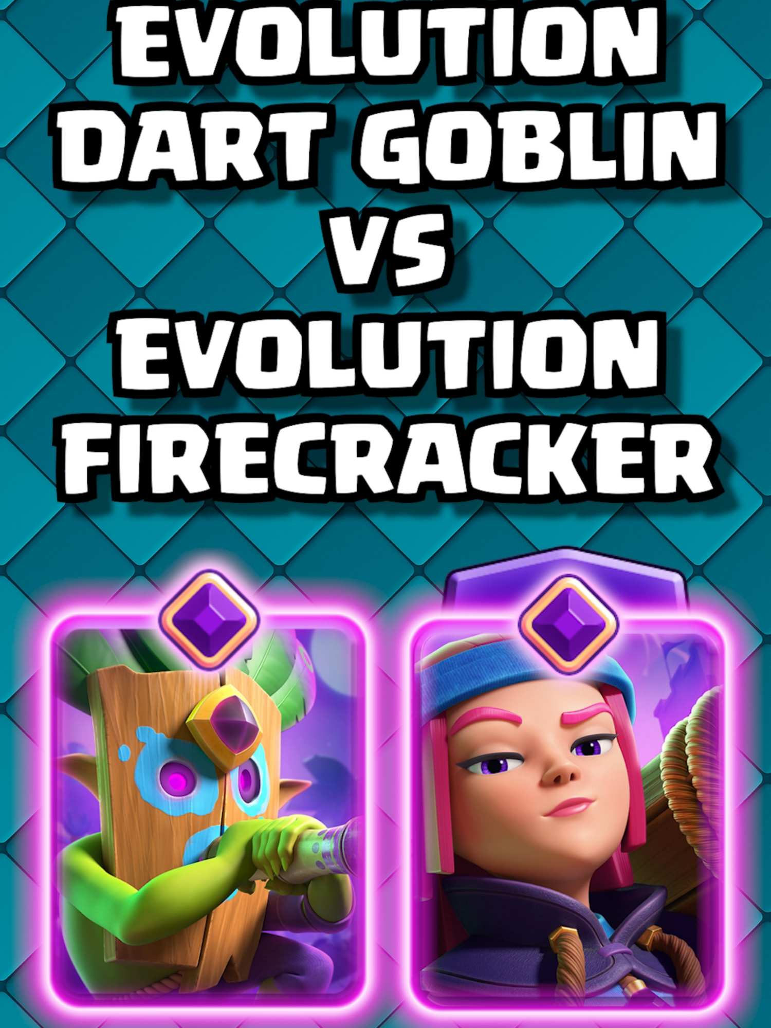 Evolution Dart Goblin VS Evolution Firecracker #clashroyale #cardevolution #update