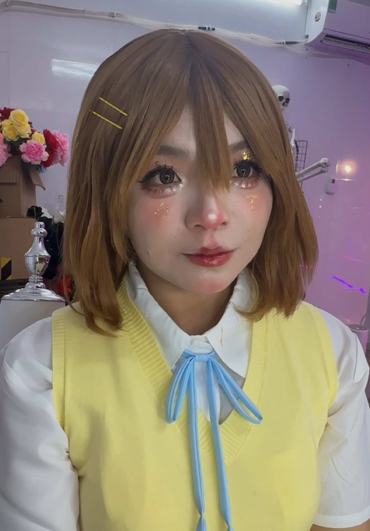 Nay chuyển qua mếch nữ sinh cao trung 17 chủi 😽🫵🏻 #anime #K-ON! #Yui #cosplay #makeup #makeupdouyin 