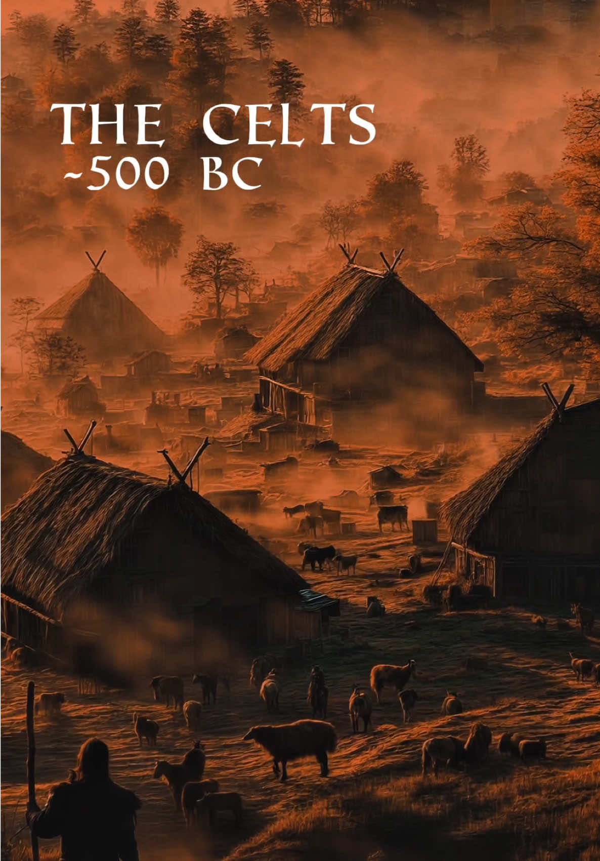 In 500 BC, the Celts were at the height of their cultural and territorial expansion across Europe, from the British Isles to modern-day Turkey. Known for their vibrant and dynamic society, they were skilled metalworkers, producing intricate weapons, jewelry, and tools, often decorated with distinctive swirling patterns. Their warriors were renowned for their ferocity in battle, often fighting with long swords and using chariots. Celtic society was organized into tribes, each led by chieftains, with druids playing a central role as religious leaders, judges, and keepers of knowledge. They worshipped a pantheon of gods and goddesses, with a spiritual connection to nature reflected in their sacred sites like forests, rivers, and hills. Their oral tradition was rich, with stories of heroes, gods, and the cycles of life passed down through generations. At this time, the Celts had not yet encountered the Romans in full force, but they were already influencing and trading with neighboring cultures, spreading their art, technology, and way of life. This was the golden age of the Celts before the pressures of Roman expansion began to reshape their world centuries later. #celtics #history #historytok #Ai #Film #civilisation #