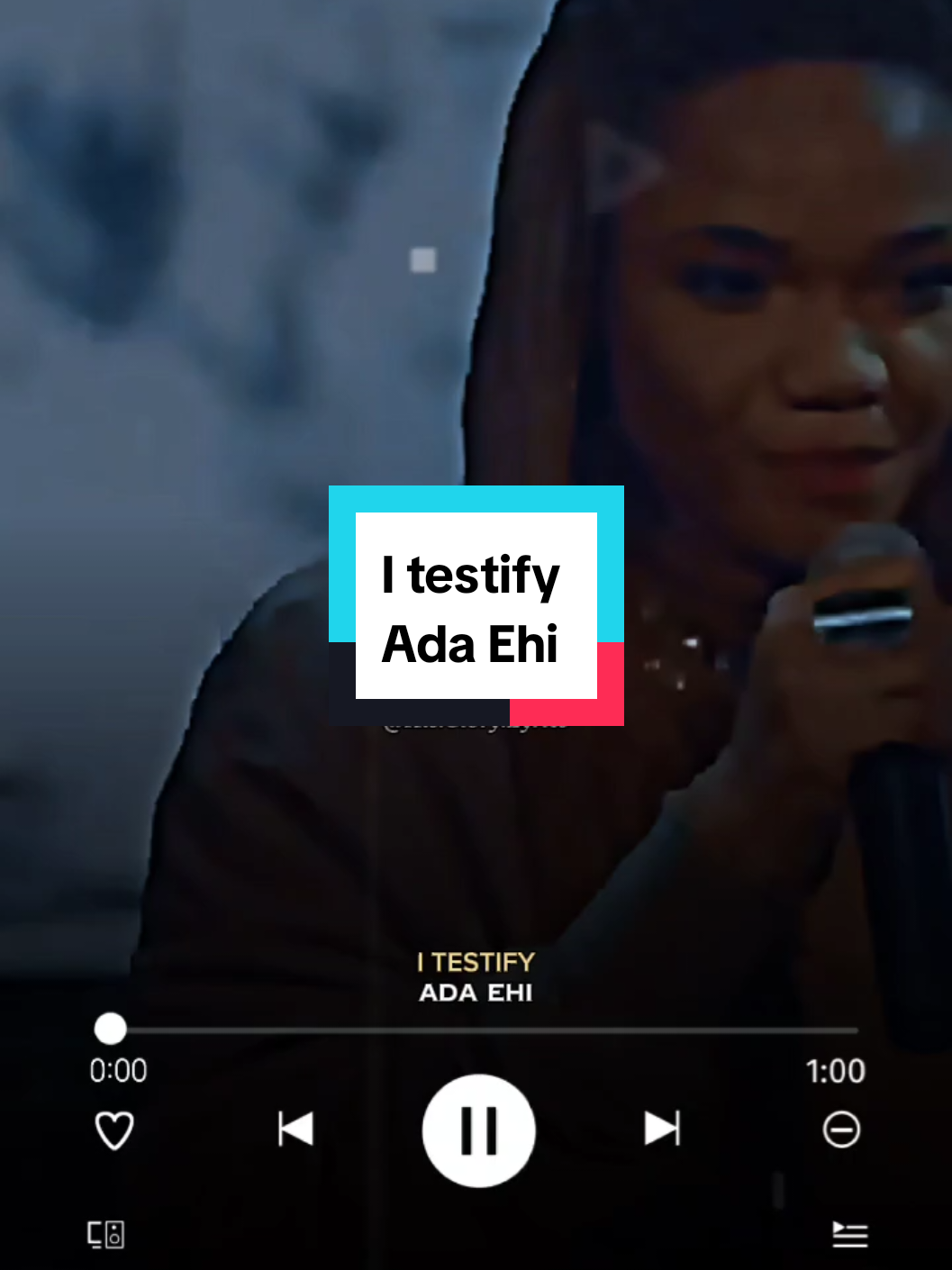 Song:I Testify (Lyrics) Artist:Ada Ehi  . . #itestify #testify #testimony #ada #adaehi #adaehimoses #praise #fyp #worship #foru #fypp #jesus  #worship #nigeriantiktok🇳🇬 #tik_tok  #ugandatiktok🇺🇬 #christiantiktok #gospelmusic #treanding #hisglorylyrics 