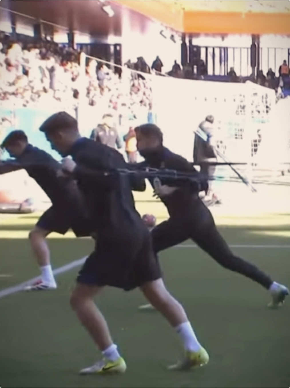 Gavi and Pedri at the open training this morning  #pablogavi #pedrigonzalez #barcatraining 