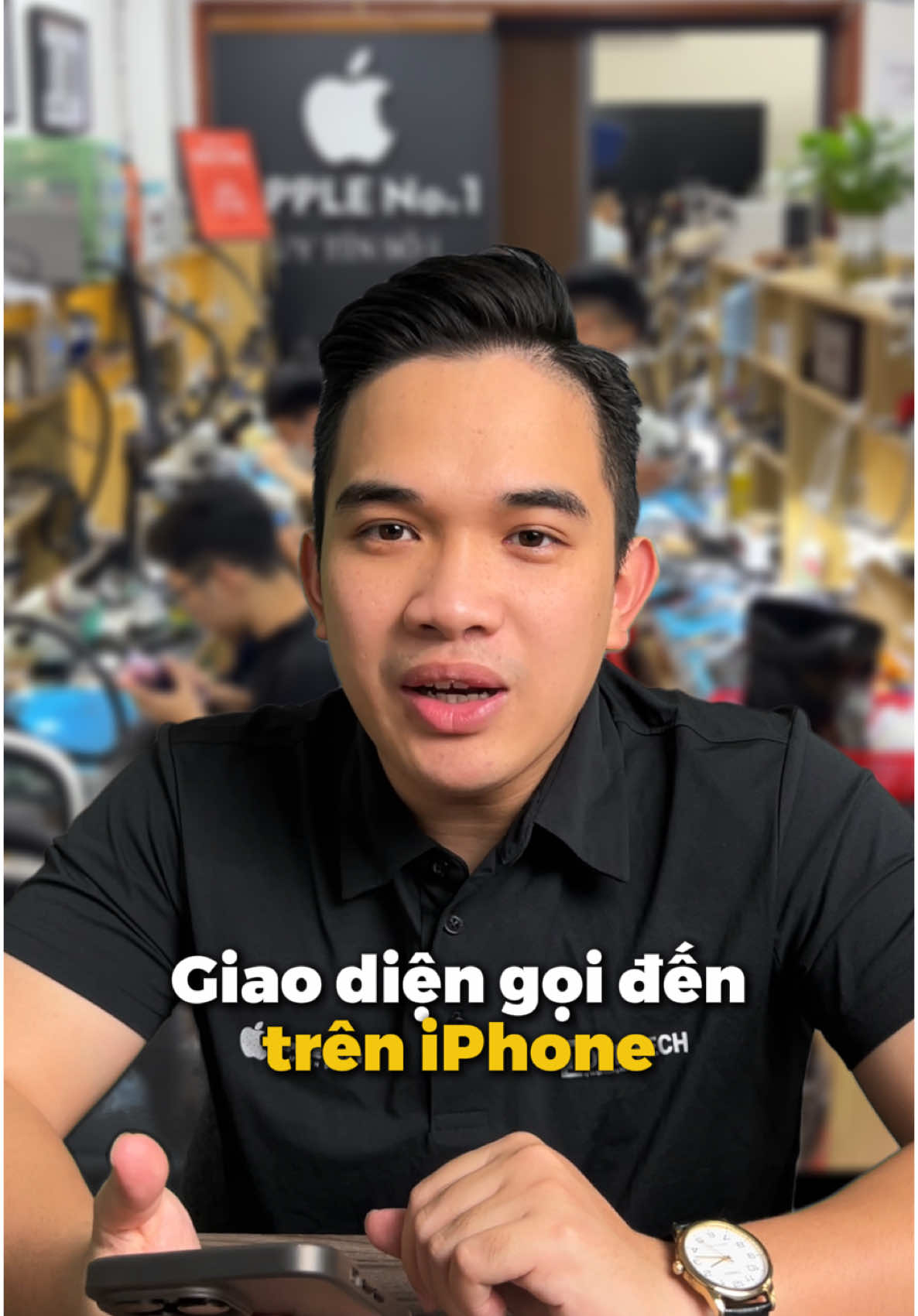 Giao diện cuộc gọi đến trên iPhone #appleno1  #suatao24h  #suaiphone  #suaiphonehanoi  #iphone  #tmgr 