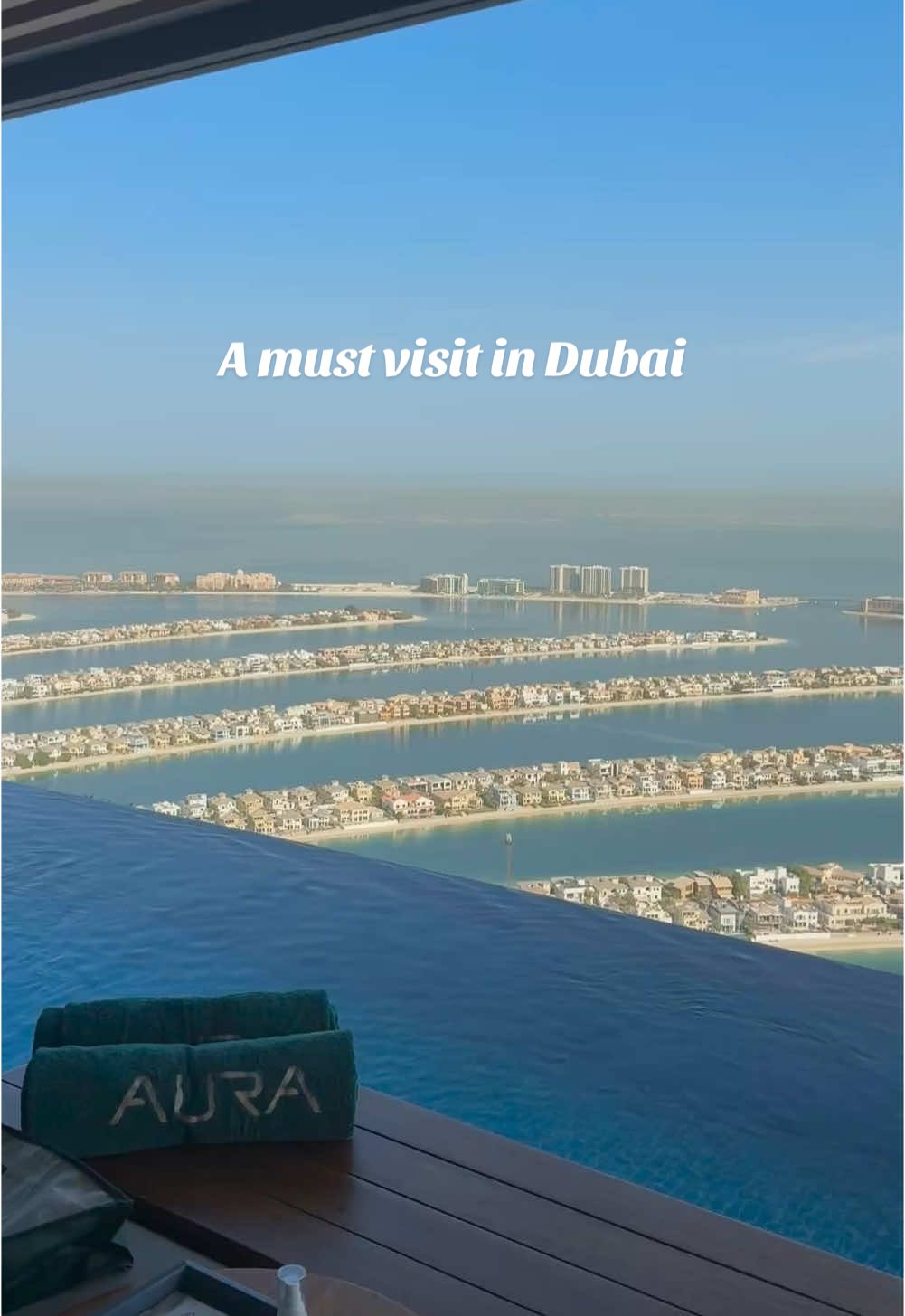 If you’re planning a trip to Dubai, you MUST visit Aura Skypool! 😍 #dubai #auraskypool #palmjumeirah #recommendations #dxb #foryou @AURA SKYPOOL 