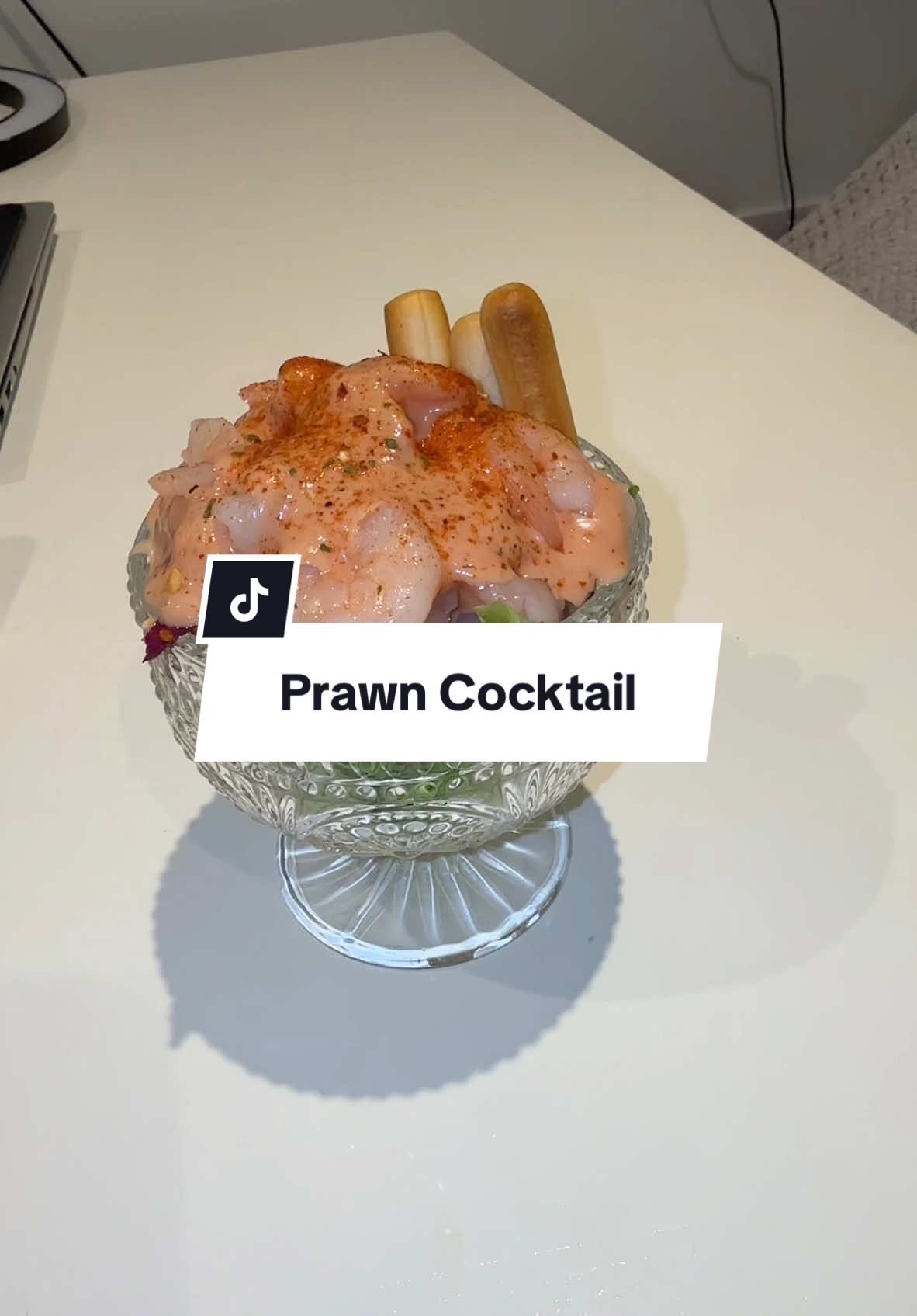 Prawn cocktail for lunch😍 #prawncocktail #lunch 