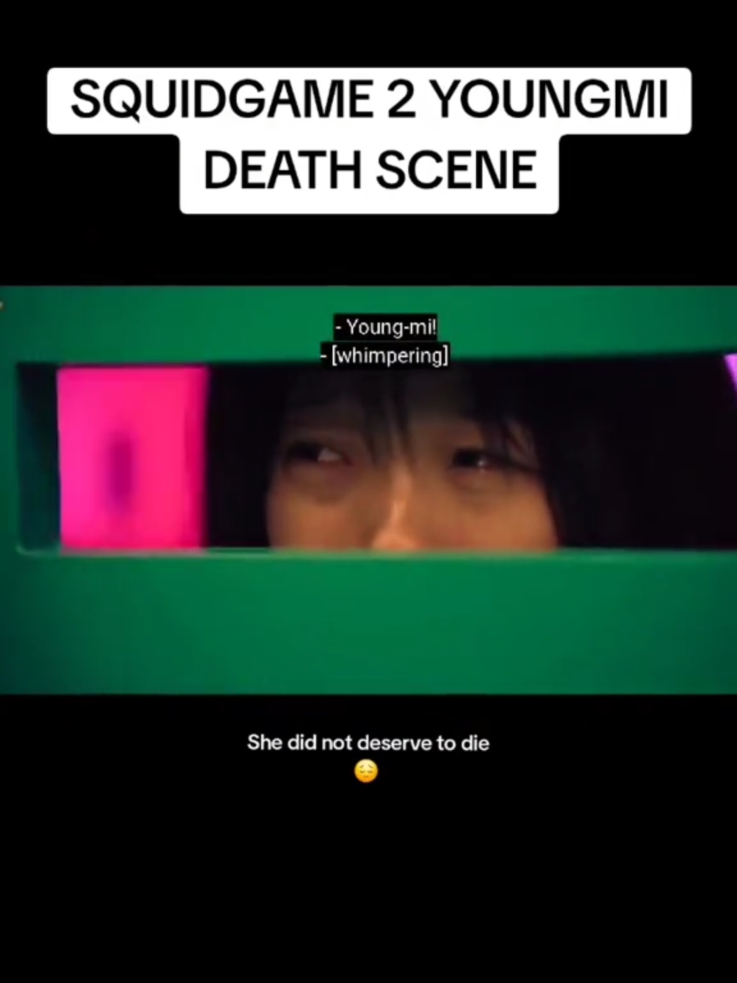 Young-mi death scene was so sad :( #squidgame #squidgame2 #squidgames #squidgameseason2 #youngmi #squidgamedeathscene #scene #kpop #kdrama #fyp #foryoupage #squidgamenetflix #squidgames2 