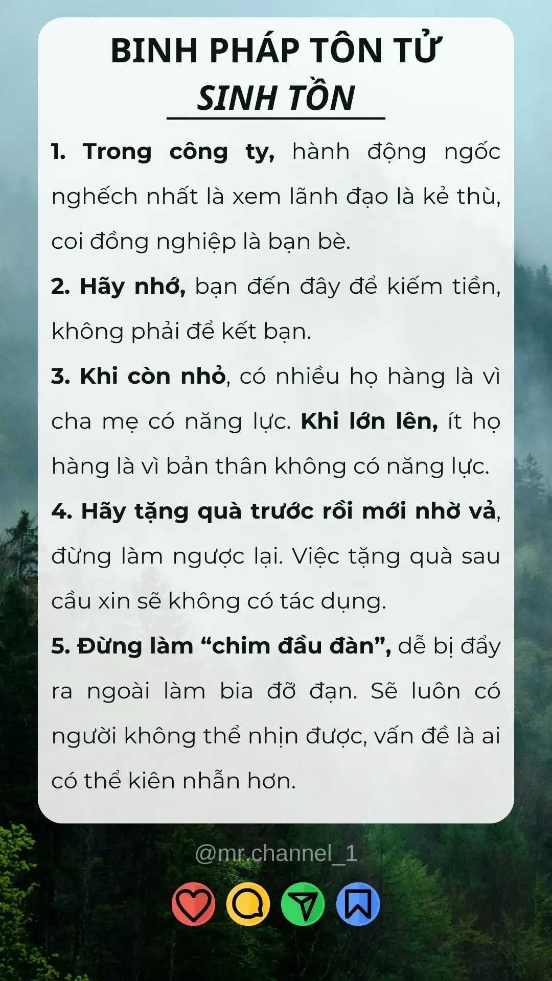 Hãy ghi nhớ điều này!#độnglực #mrchannel1 #thanhcong #chamngonsong #kynangsong #nghethuatsong #motivation #selfhelp 