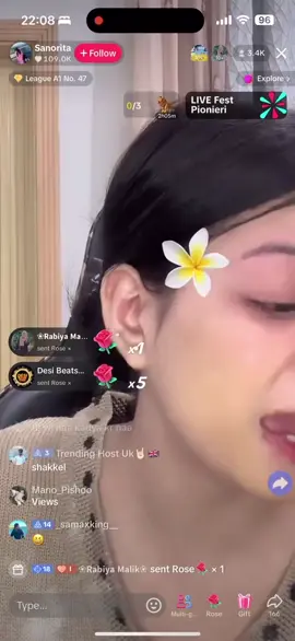 sanorita live tiktok#viral#sanorita #crying @Arooj Rajpoot💫 