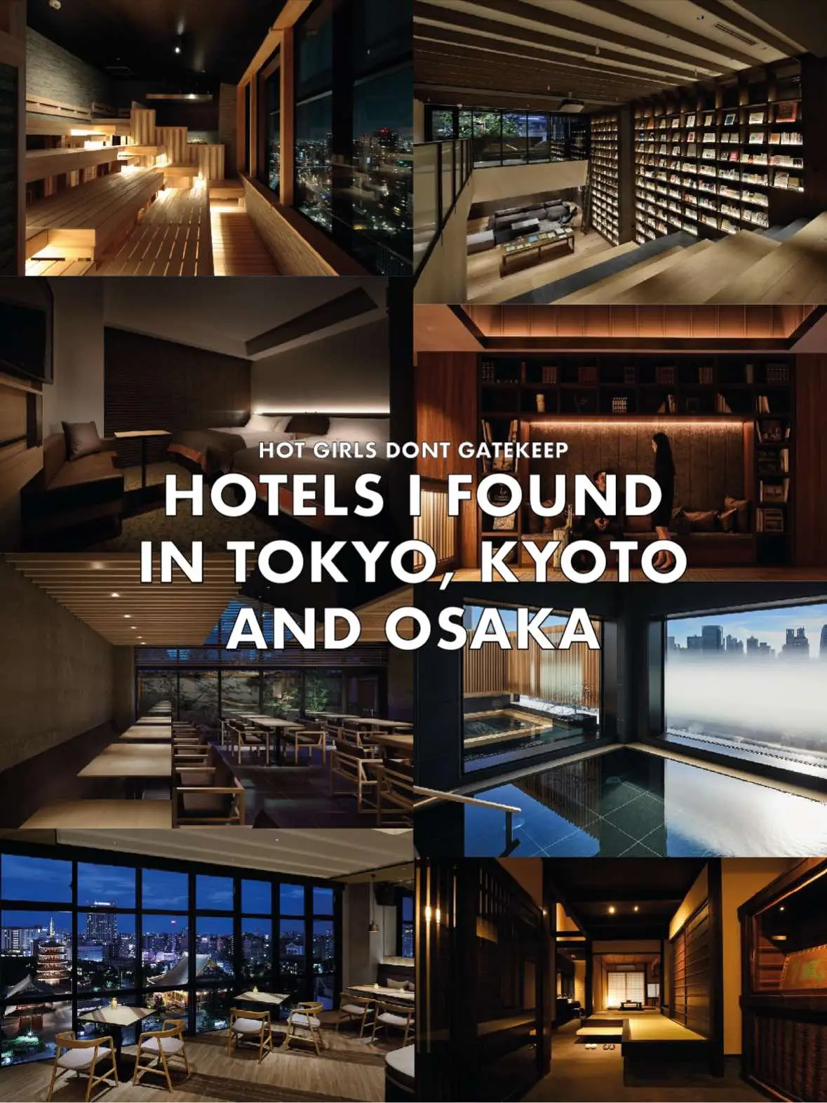 I’ve been searching for some hotels for a while! These are the best ones with most reasonable prices  🤍 #japan #hotels #traveltiktok #tokyo #kyoto #osak #tokyohotels #traveladvice 