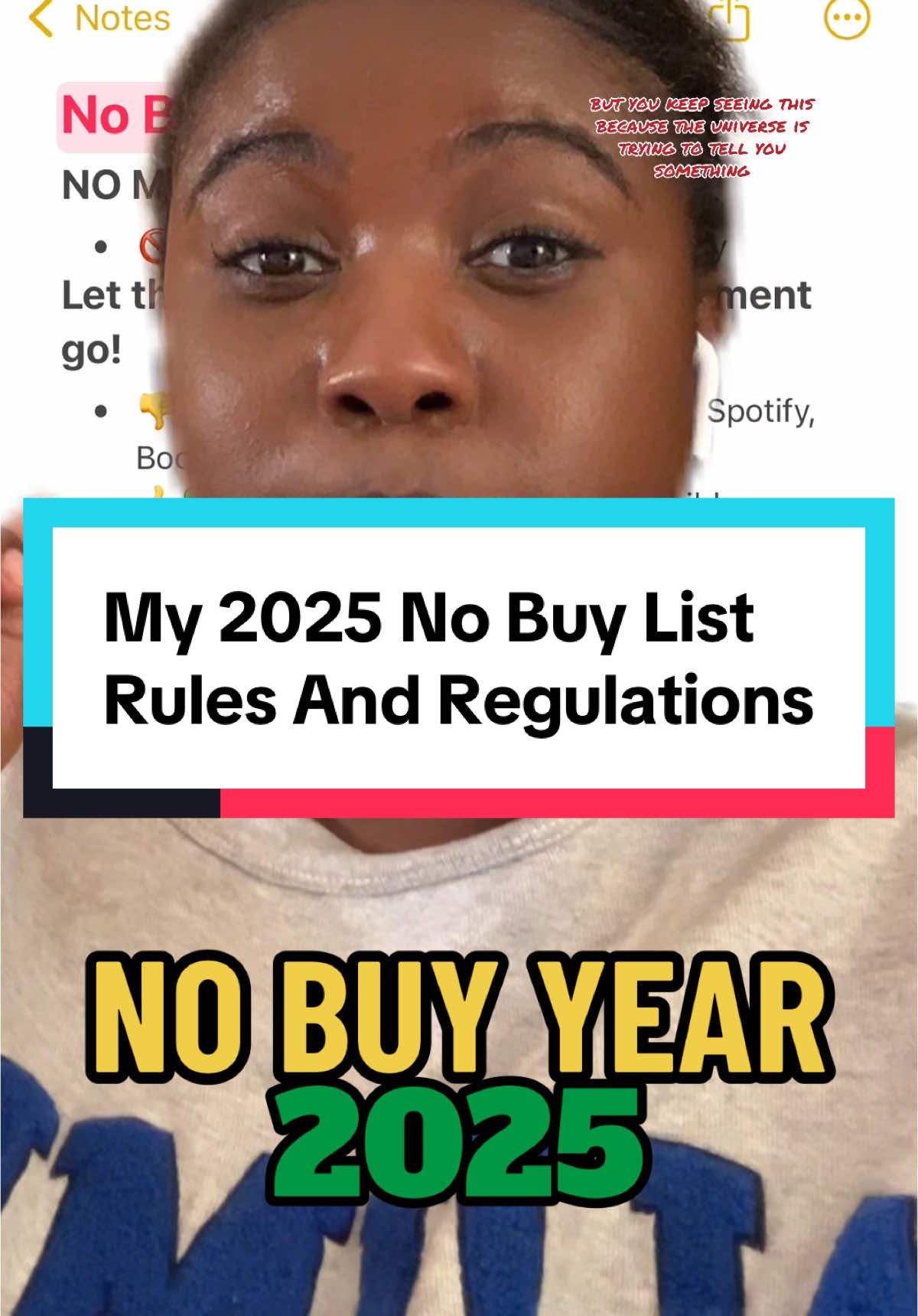 No Buy Year 2025 starts in a few days. Are you ready? #nobuyyear #savingschallenge #nobuyyear2025 #greenscreen 