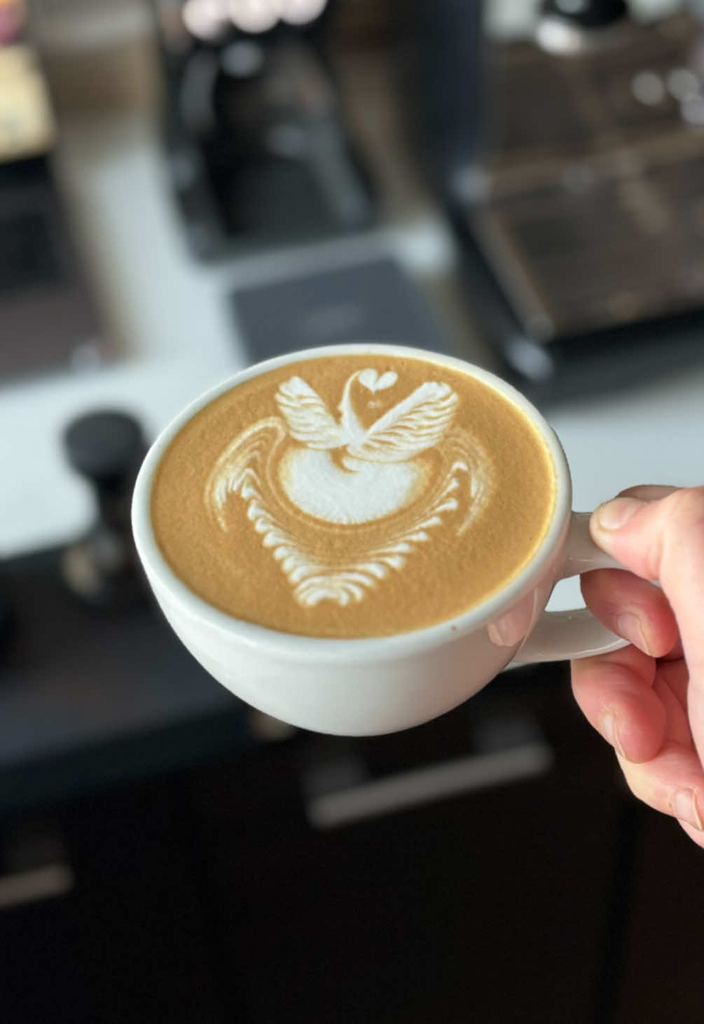 Swan Pattern… 🦢 #coffee #latteart 