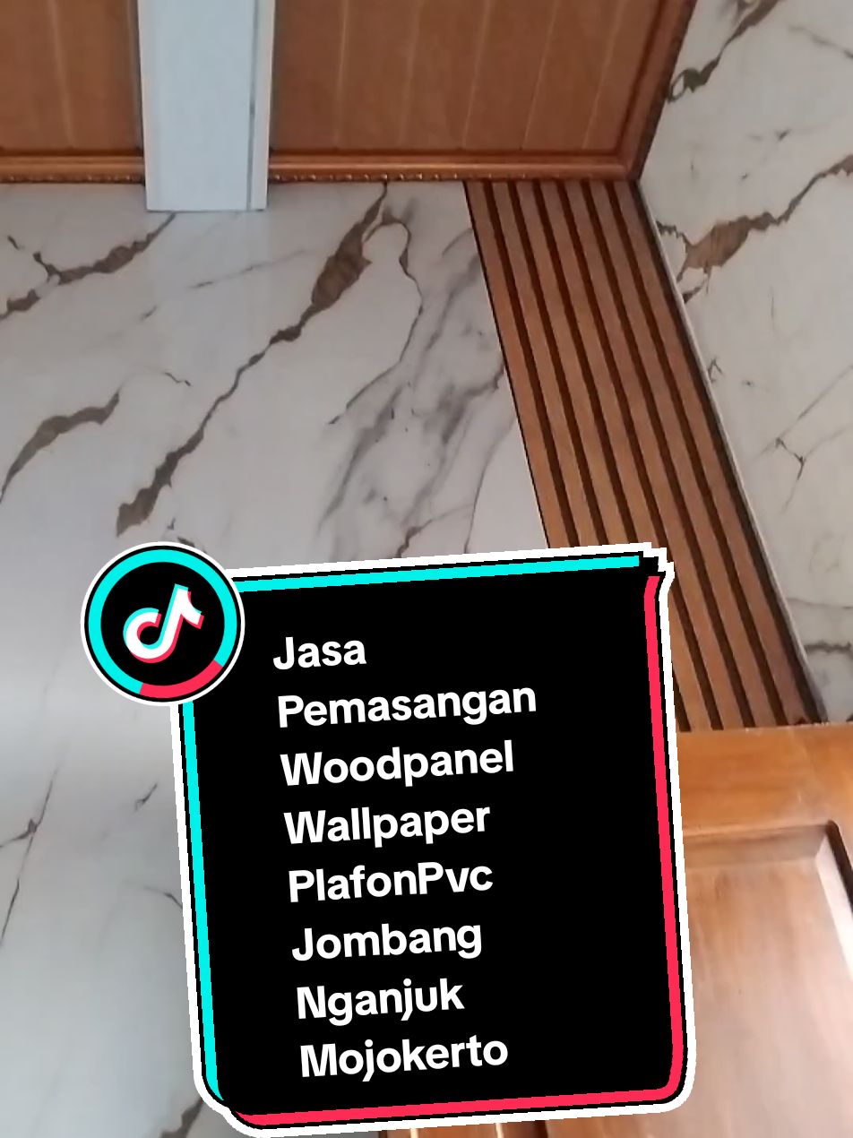 Jasa Pemasangan PlafonPVC Wallpaper Marmer Woodpanel jombang nganjuk kediri mojokerto #plavonpvcmojokerto #jasawallpaperjombang #wallpanel #plafon #jasawallpaper #plafonpvc 