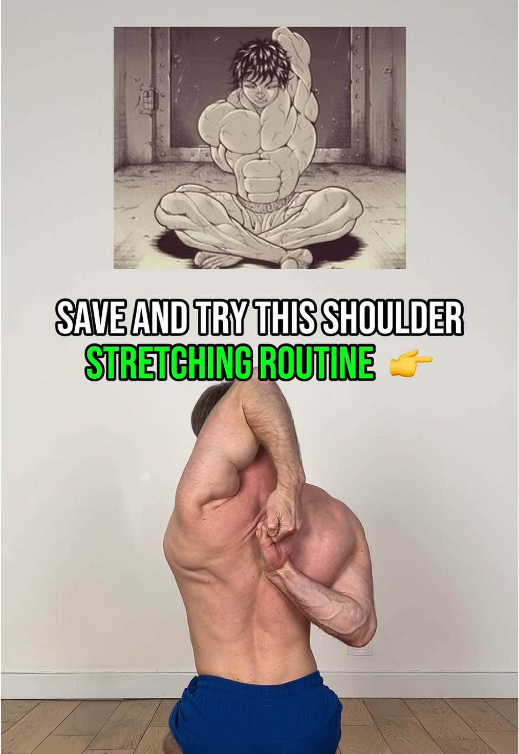 Hold each stretch for approximately 30 seconds, breathing calmly and in a controlled manner You can perform several sets of this routine if you wish, with a few minutes of rest ⌛ Since these are unilateral stretches only, remember to do both sides every time 👌 1 : Place your hand behind you in supination with your arm extended, then move your body forward while orienting your shoulder inwards 2 : Raise your extended arm in the air and retract your shoulder blade, then rest your elbow against your knee while pressing your upper body against your arm 3 : Place your hand on the ground in a neutral grip with your arm extended and retract your shoulder blade, then move your body forward while pressing your upper body against your arm 4 : Place your wrist on the side of your stomach with your arm bent at 90°, then pull your elbow inwards without turning your upper body as well 5 : Place your wrist behind your elbow and bend your arm at 90°, then grab your ankle while pushing your elbow forward with your wrist resting on your thigh The goal is above all to be able to feel that it stretches by having a good feeling of the area, even if this is a little out of line with my explanations And to discover now the rest of my routine, which covers the whole body from neck to ankles Just click on the link in my bio ! You'll find +100 exercises without equipment, suitable for all levels, whether beginner or advanced ✅ #flexibility #mobility #stretching #supple #stretches #stretch #yoga #pain #health #gym #gymnastics #exercise #workout #training #sport #amazing #calisthenics #streetworkout #bodyweight #tips #advice #tutorial #shoulders #deltoid #rotatorcuff #shoulderpain