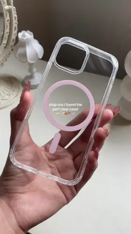 love this clear magsafe phone case sm! 🩰  #phonecase #case #iphonecase #clearcase #iphone #caseforiphone #fyp #viral #trending #fypage 