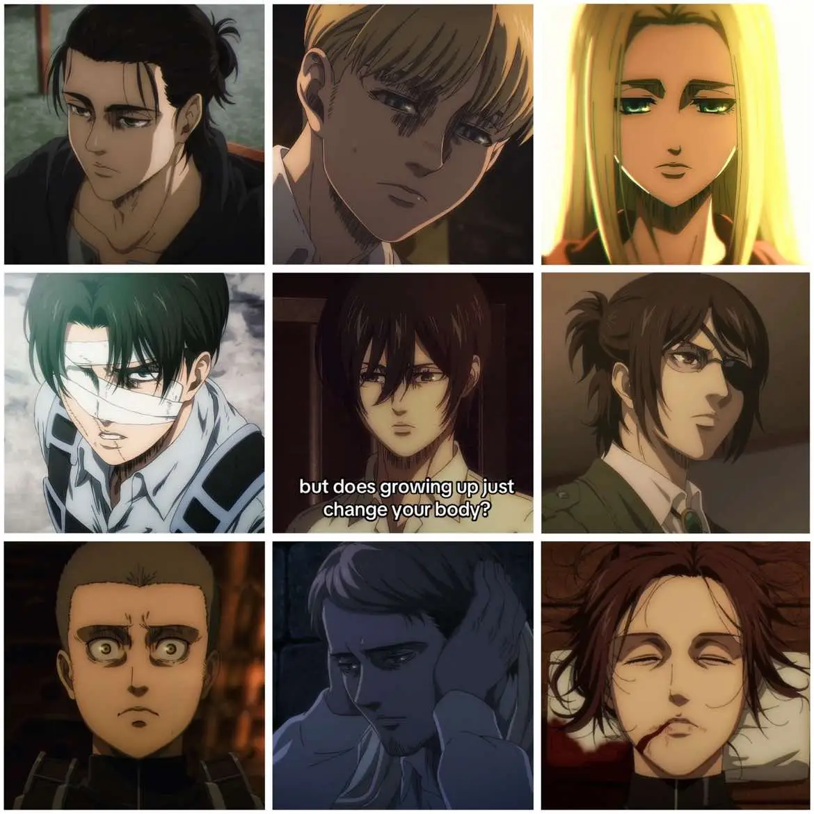 #AttackOnTitan — notice how they all lost their smile? 🥰 // [#AttackOnTitan #edit #moonliqghtlevi #foryoupage #fyp #angst #sad #snk #aot #edits #xybca #trends #attackontitan ] EVERYTHING IS FAKE