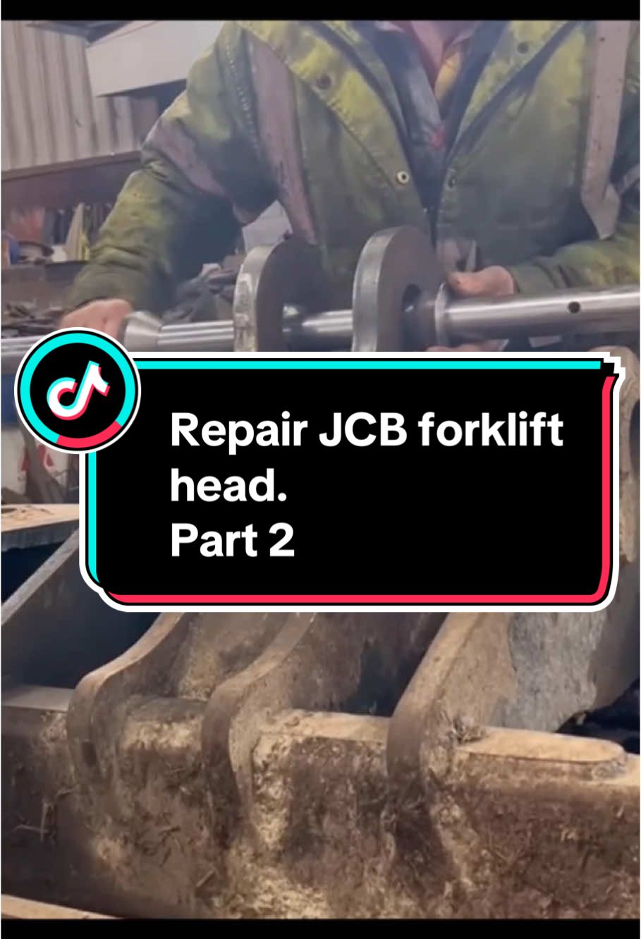 Repair JCB forklift head.  Part 2 #mechanic #for #fyp #manufacturing #material #tool #tips #tractor #agriculture 