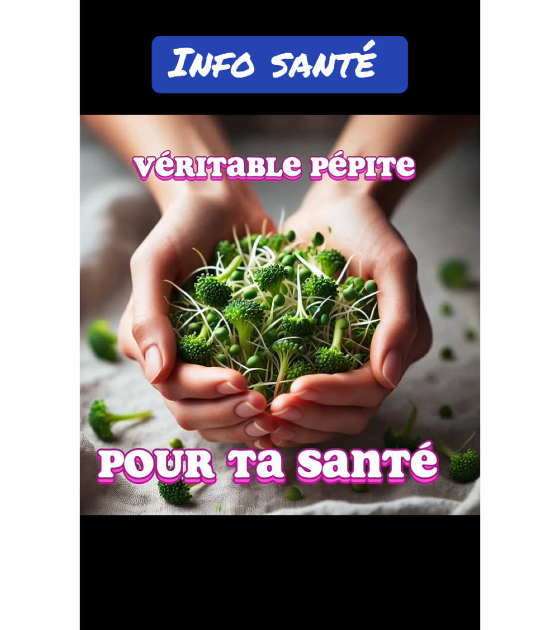 Tu connais les graines germées de brocolis ? 🌱🌱Ces petites merveilles sont de véritables super-aliments, riches en phytochimiques qui apportent de nombreux bienfaits à notre santé. Découvre tout ce qu’elles renferment et pourquoi tu devrais les inclure dans ton alimentation ! 💚 🔬 Les composants phytochimiques des graines germées de brocolis : 1. Sulforaphane : Ce composé puissant, principalement présent dans le brocoli, est un antioxydant majeur. Il aide à la détoxification du corps, renforce le système immunitaire et possède des propriétés anti-inflammatoires. 2. Flavonoïdes : Les graines germées de brocolis contiennent des flavonoïdes, des antioxydants qui protègent nos cellules contre le stress oxydatif et réduisent le risque de maladies chroniques. 3. Vitamines : Elles sont une excellente source de vitamines C et K, qui soutiennent la santé de la peau, des os et des vaisseaux sanguins. 4. Minéraux : Les graines germées sont riches en minéraux comme le calcium, le magnésium et le potassium, essentiels pour un bon fonctionnement musculaire et nerveux. 5. Fibres : Elles favorisent une bonne digestion et aident à réguler le transit intestinal. ➡️ + d’infos sur les effets détoxiquants et ANTI CELLULES CANCÉREUSES dans la partie 2 ✅ #CapCu #Fitness #alimentationsaine #healthyrecipes #cancer #Lifestyle #vegan #ConSantanderConecto #CapCut