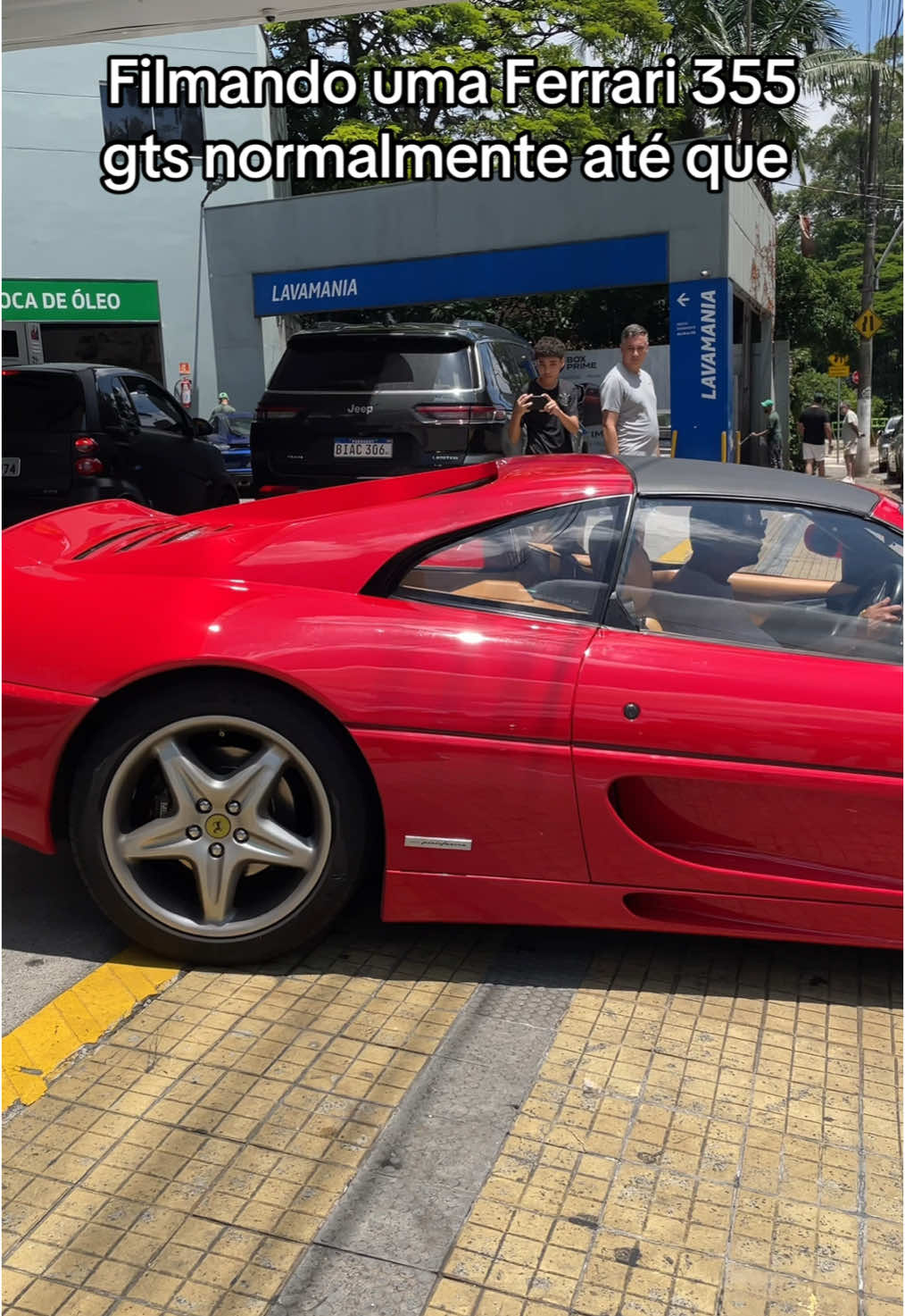 Ferrari na saida do postinho 😅#foyoupage #355gts #viral #ferrari #foryo 