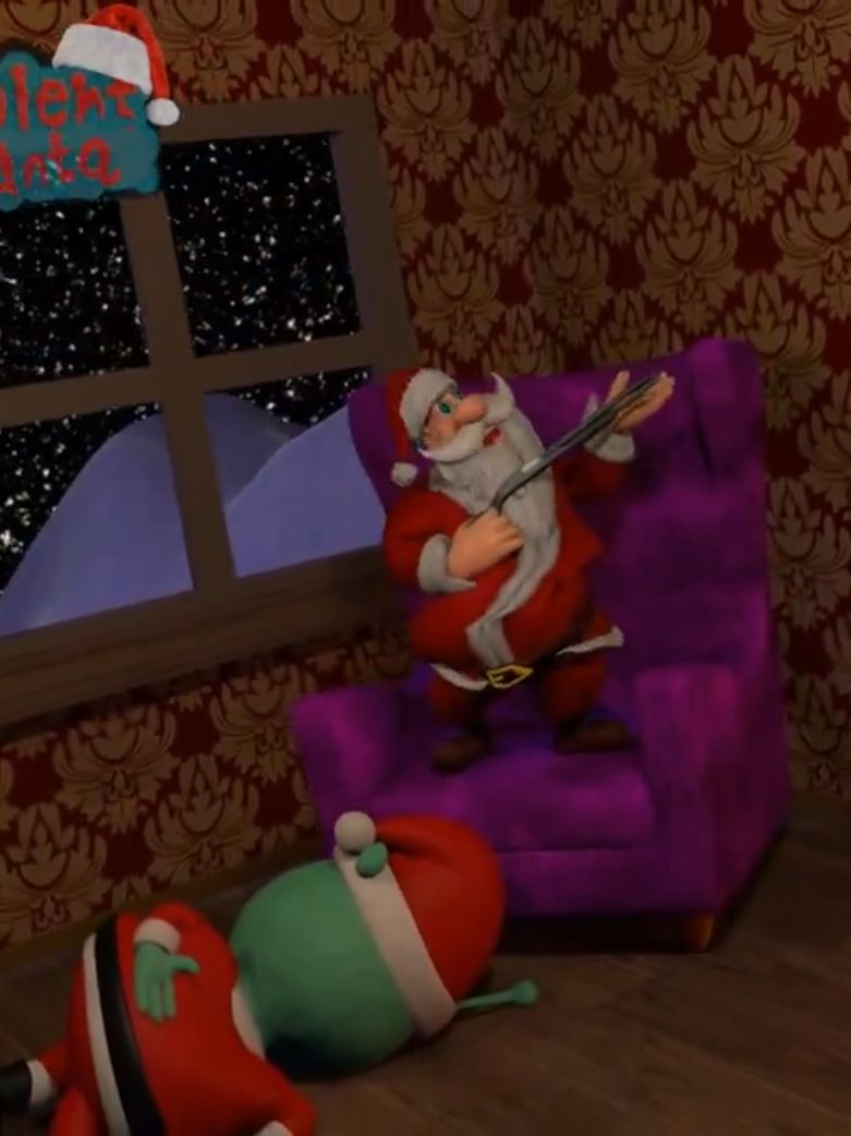 Santa Claus is angry