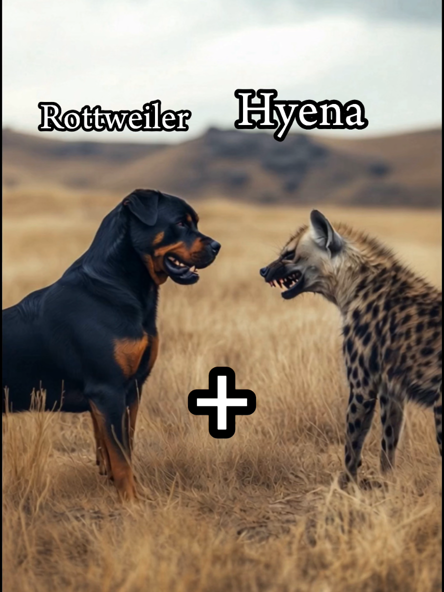 Craziest Mixes for a Hyena #hyena #rottweiler #lovedogs #hybrid #viral_video 