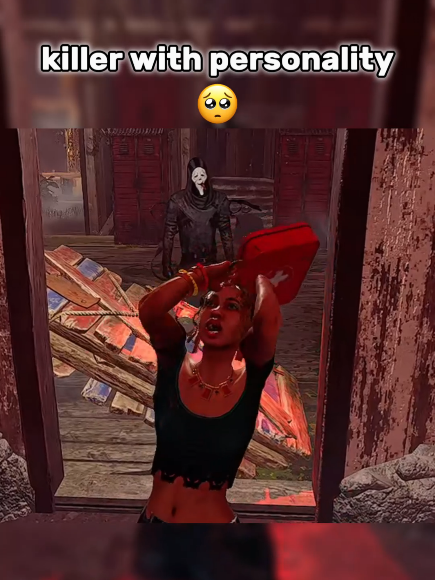 chemical trap reaction | funny dbd moment 😂 | #dbd #dbdtiktok #deadbydaylight #dbdclips #dbdvideos #dbdmemes #deadbydaylightmoments #fyp