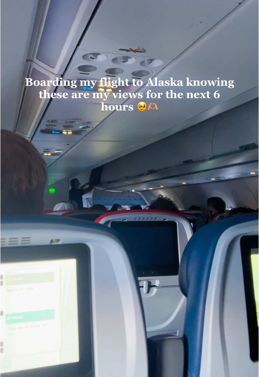 Always pick the window seat 🥹🏔️ #alaskatravel #windowseat #alaskaairlines 