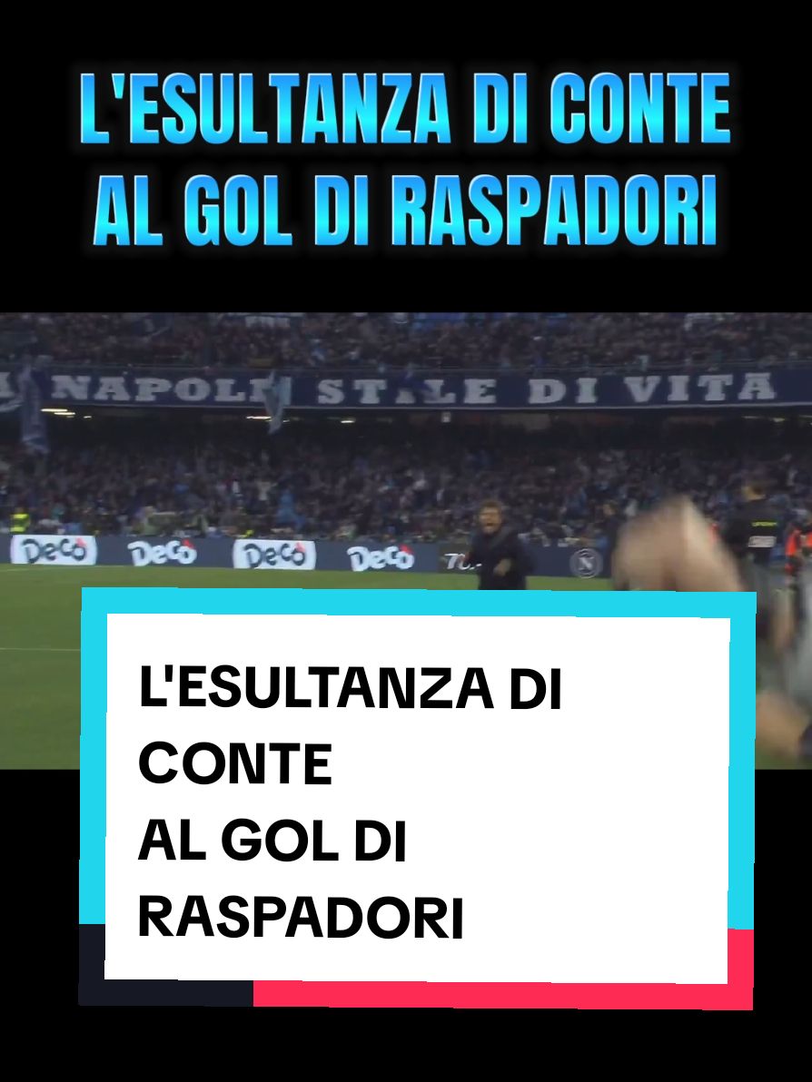 L'ESULTANZA DI CONTE AL GOL DI RASPADORI #ultrasnapoli #napoli #perteeeeeeeeeee #perte #ForzaNapoliSempre #perteeee #napolivenezia #antonioconte 