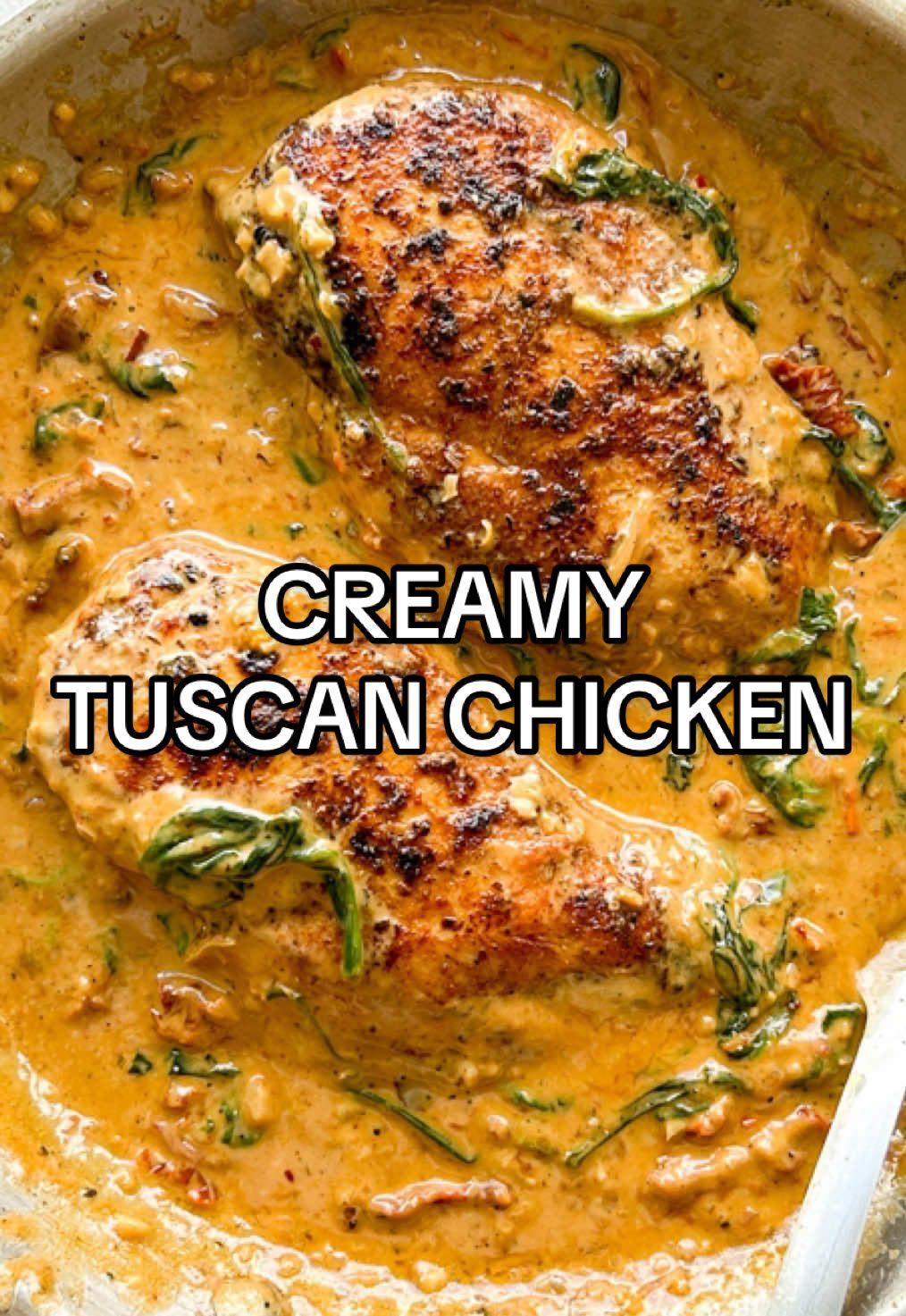 Creamy Tuscan Chicken… super easy, insanely delicious and comes together in 30 minutes in a single pan. It’s casual enough for a weeknight dinner but flavourful enough for New Year’s Eve. Skip the freshly-grated parm and use coconut milk for the sauce to keep things Whole30 and Paleo. Or use heavy cream for something really indulgent. Serve with some creamy mashed potatoes and your favourite veg, or toss with some fettuccini. You can’t go wrong either way. Happy New Year! . Find the full recipe on my blog www.cookprimalgourmet.com by clicking the link in my bio #FoodTok #asmr #fypシ #primalgourmet #healthyrecipes #recipes #tuscanchicken 